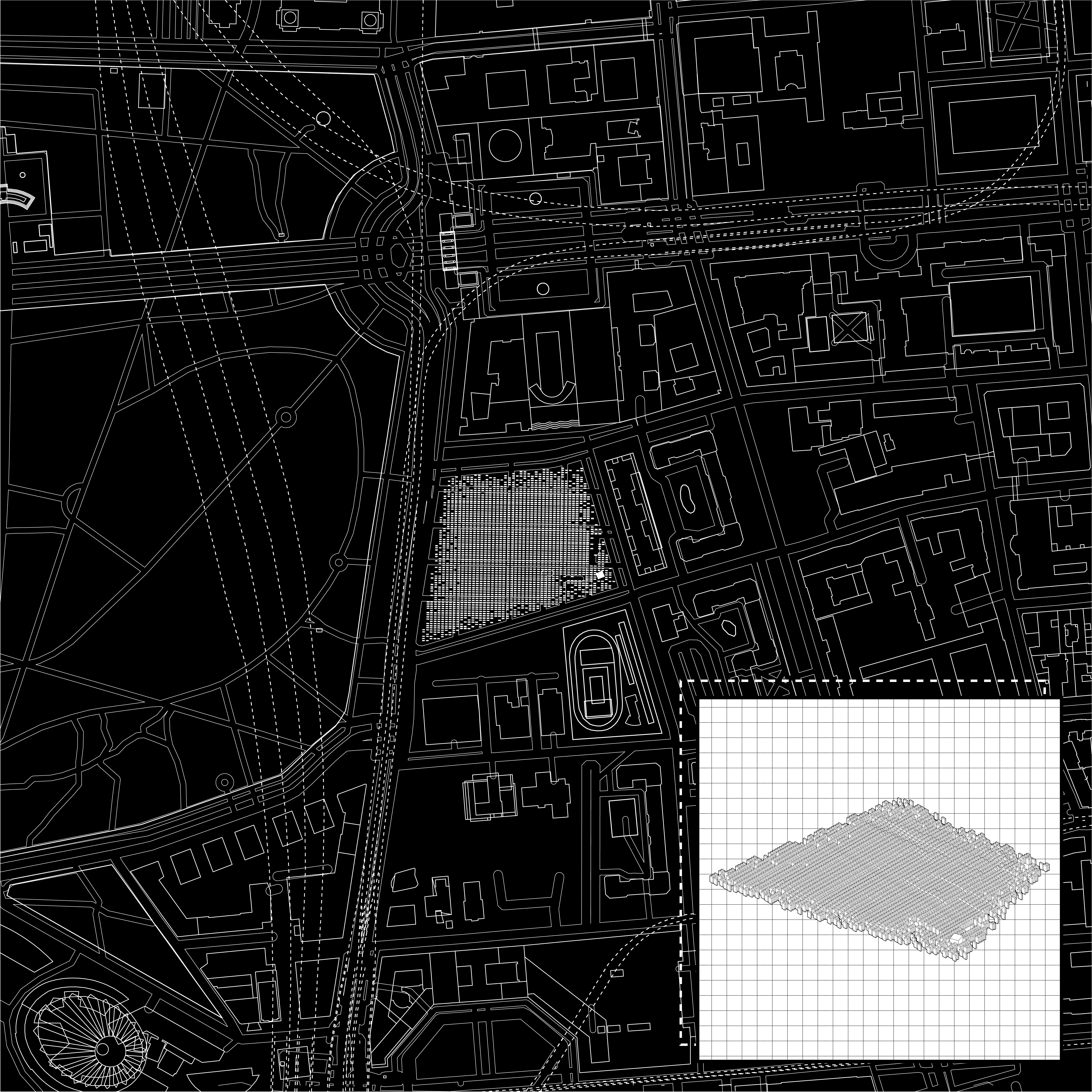 Map of The Memorial to the Murdered Jews of Europe in Berlin