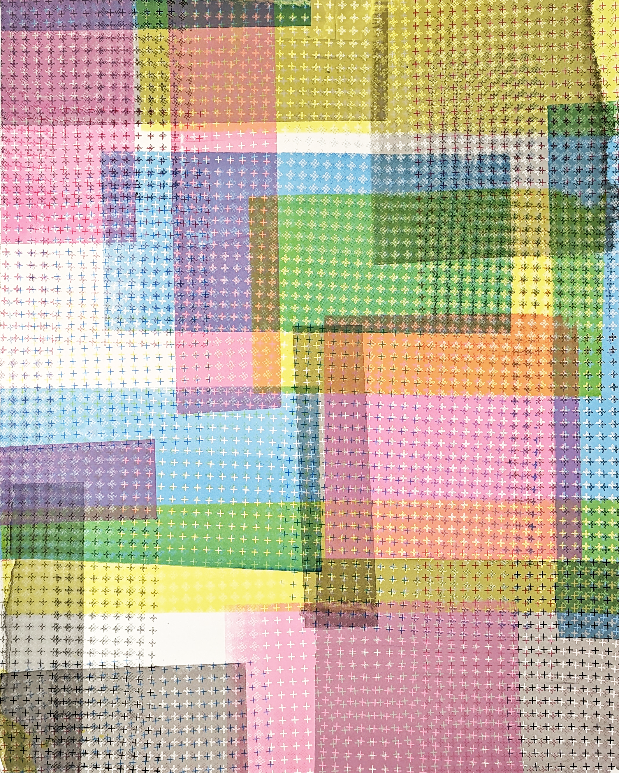 shifting layers of transparent grids