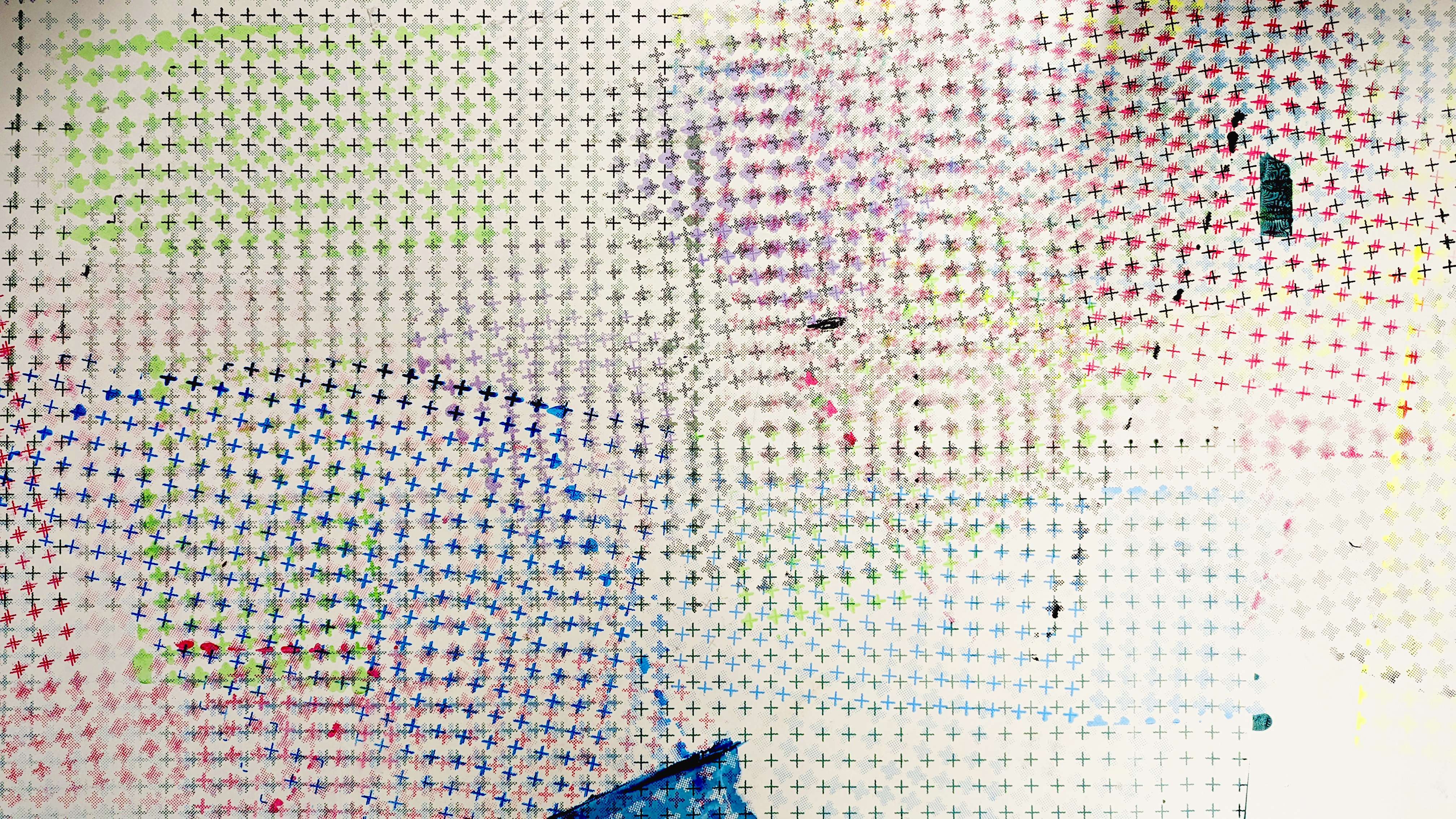 shifting layers of transparent grids