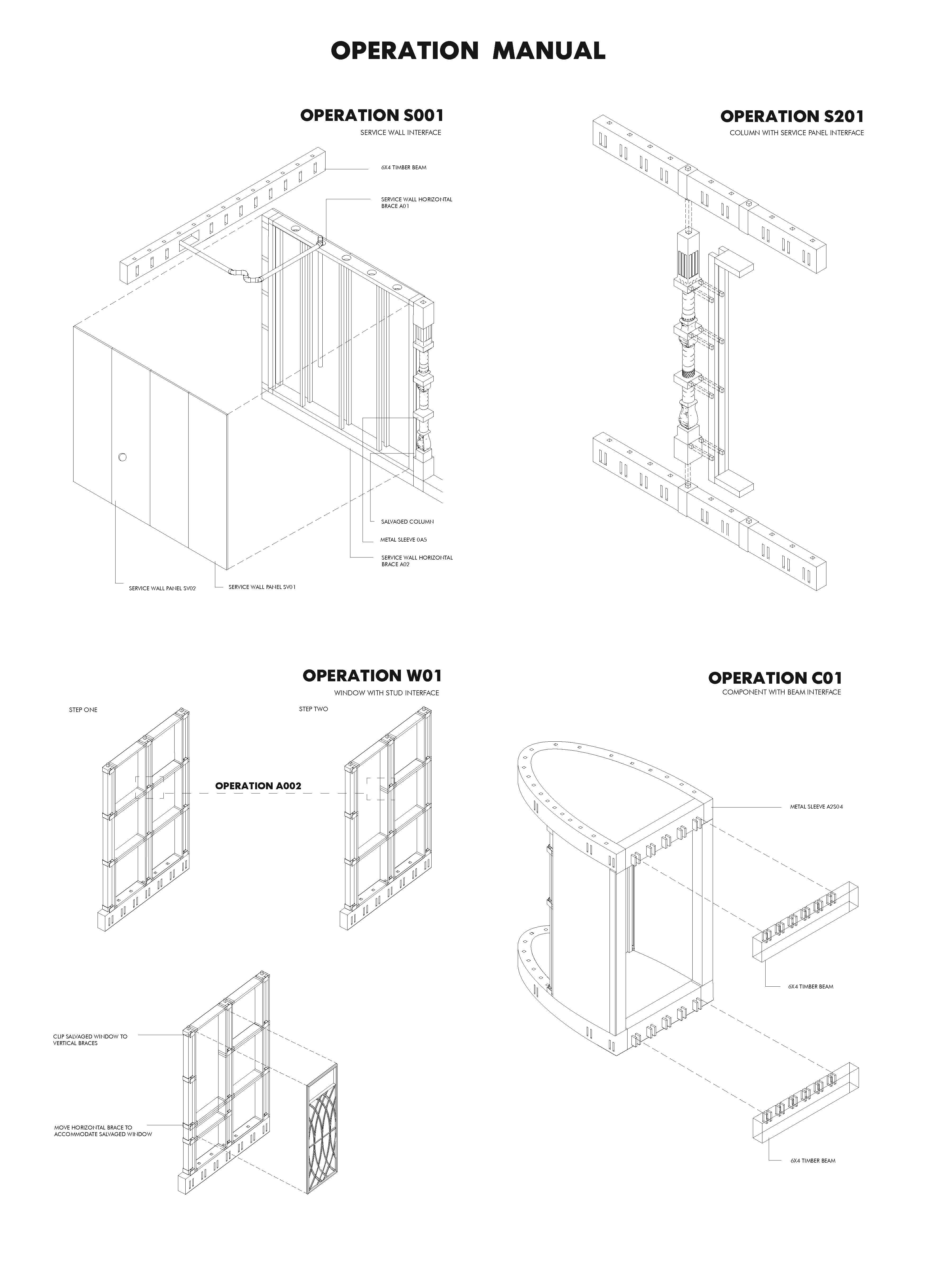 Manual for reversible building operations