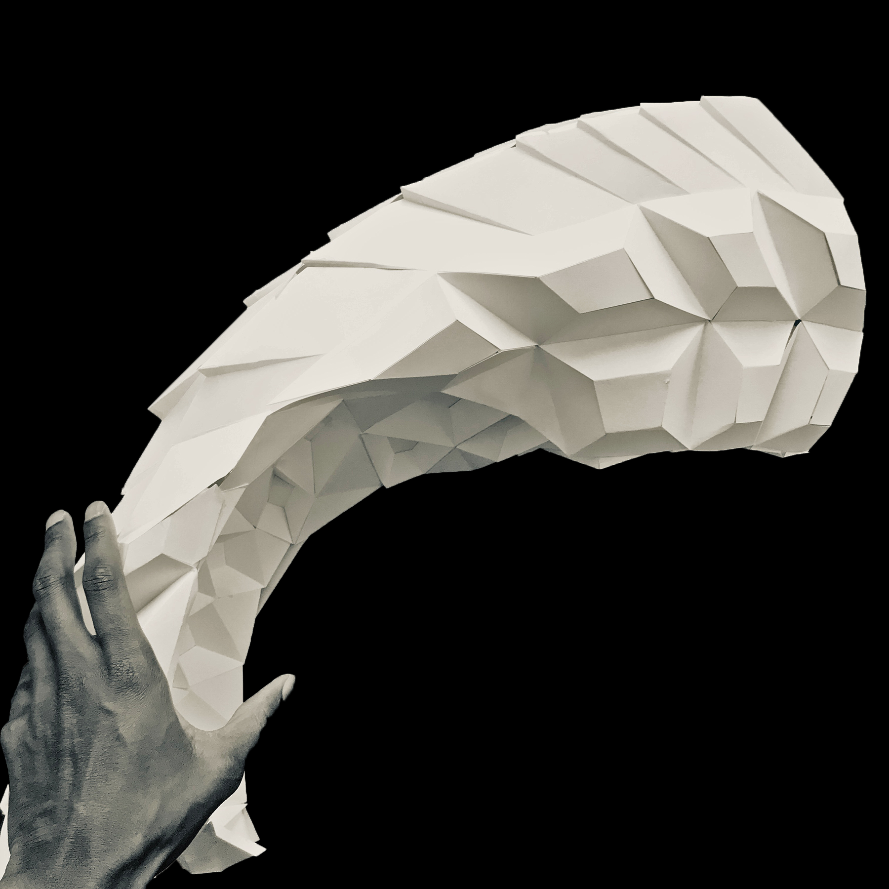 Completed physical model of the digital rendering.