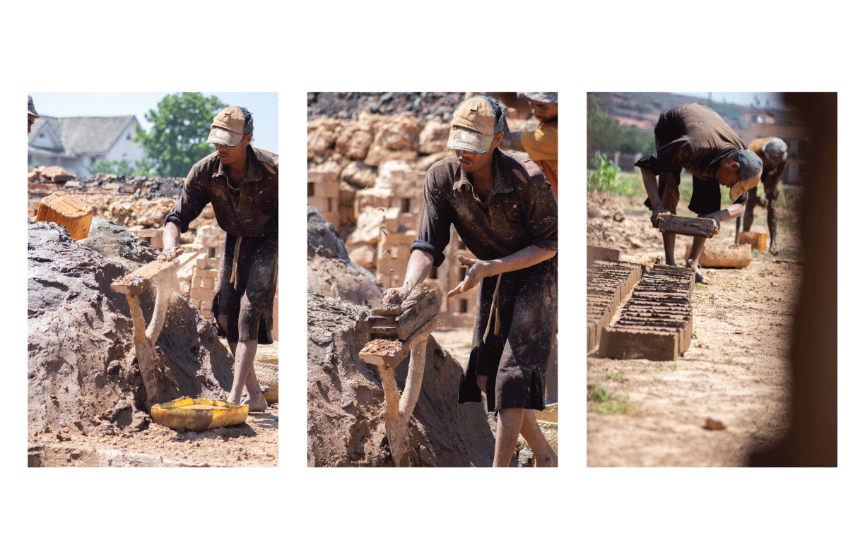 Indigenous knowledge depicting the process of brick-making in my home country of Madagascar