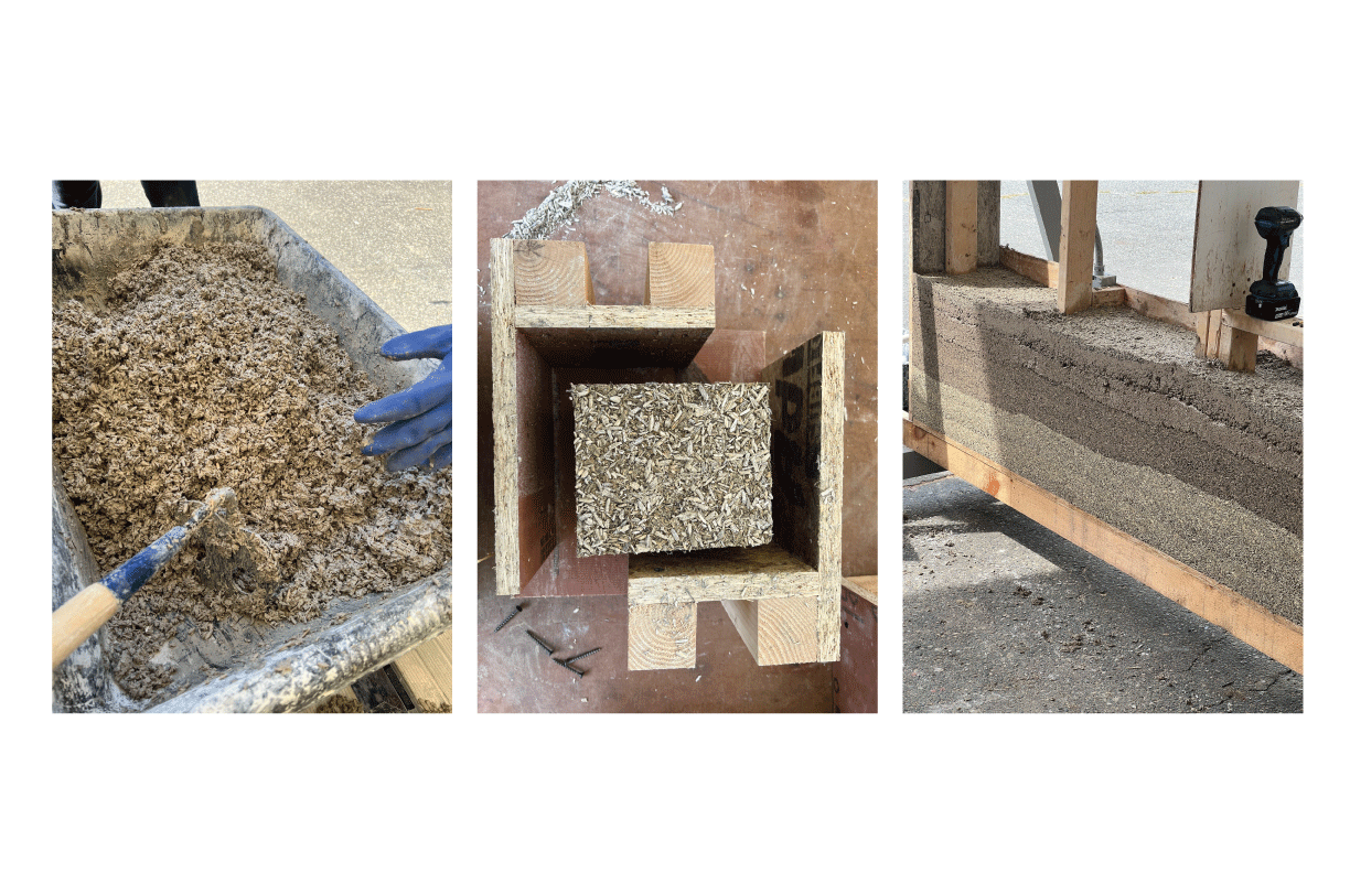 Hempcrete workshop I attended as an introduction to the material