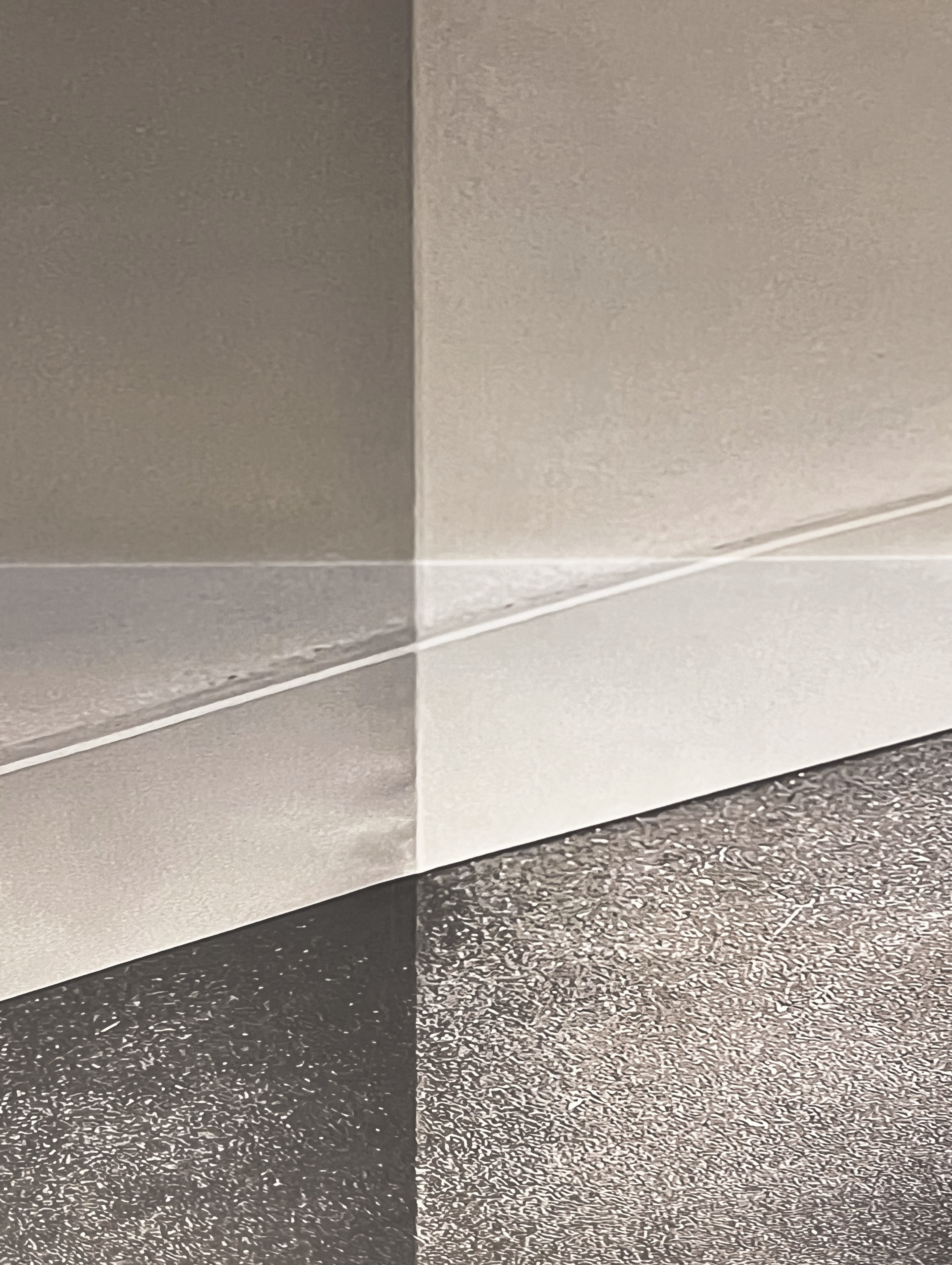 A folded object that has been folded and unfolded many times.