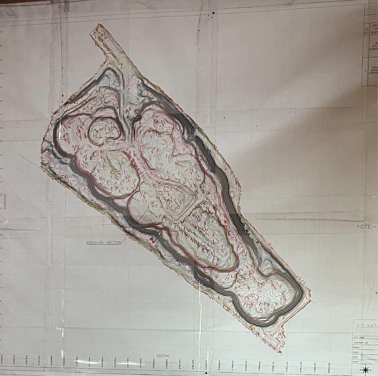 Map of Dhapa Landfill Site, Kolkata