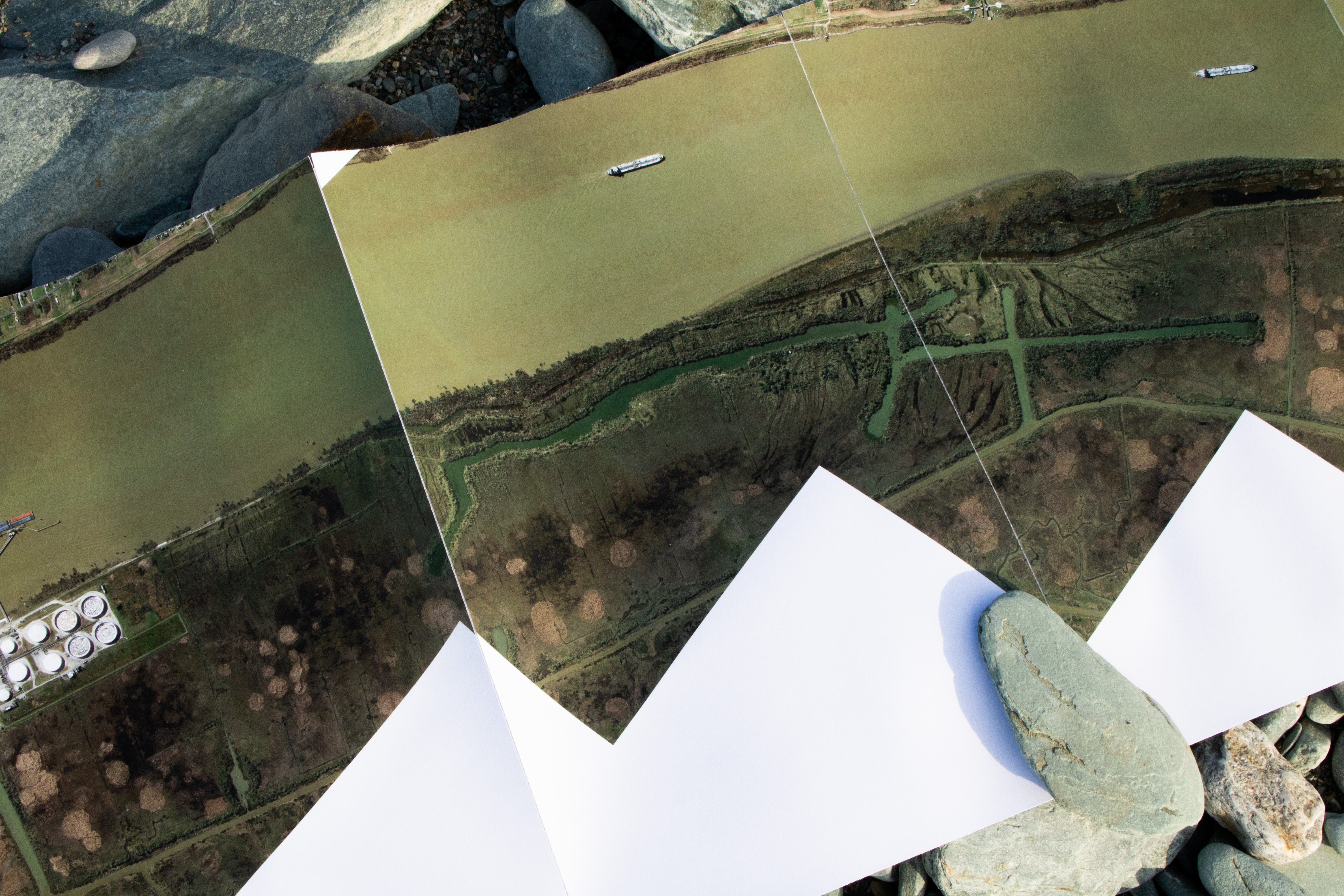 Detail of River Logic installation at Sachuest Point, RI