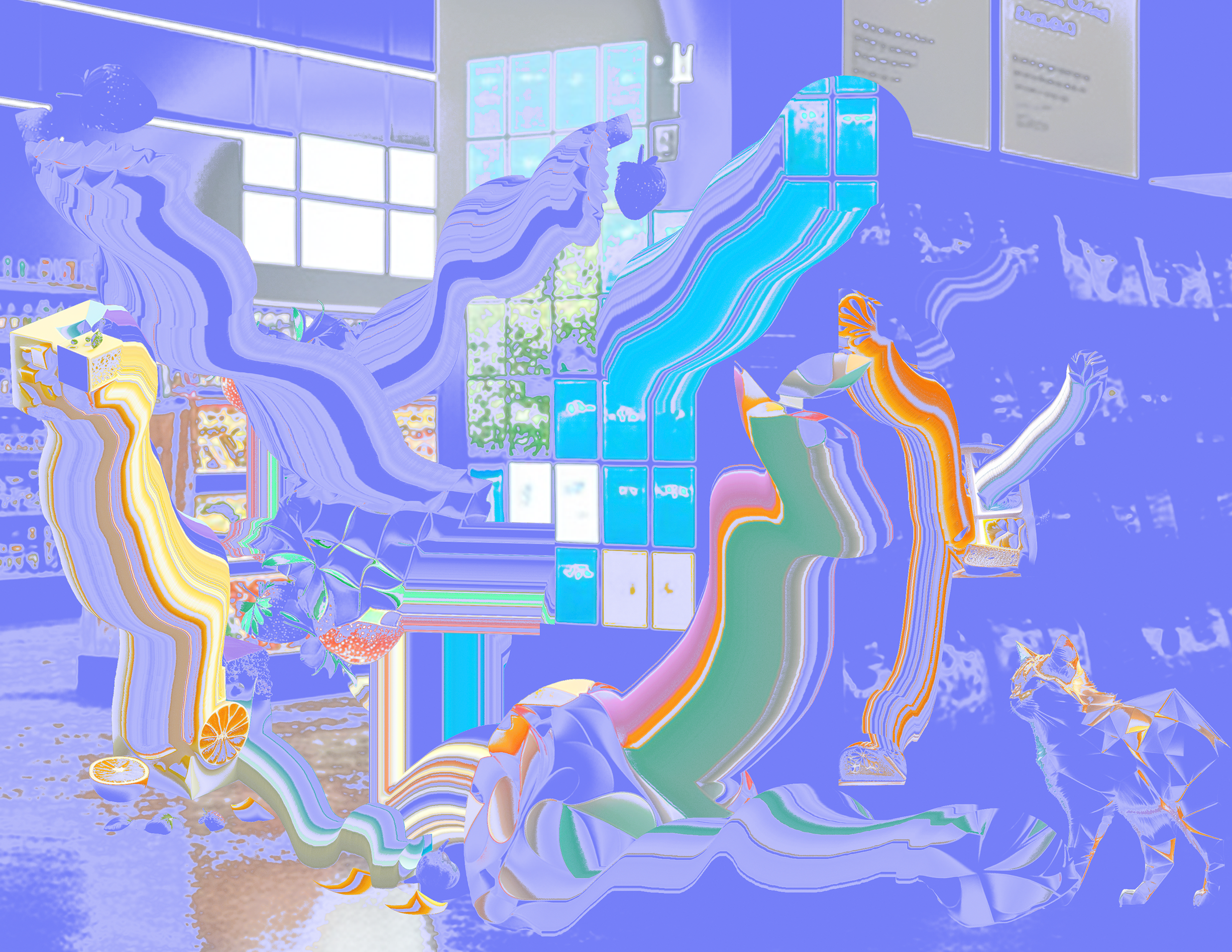 collage of colorful imagery created with Midjourney AI image-generator