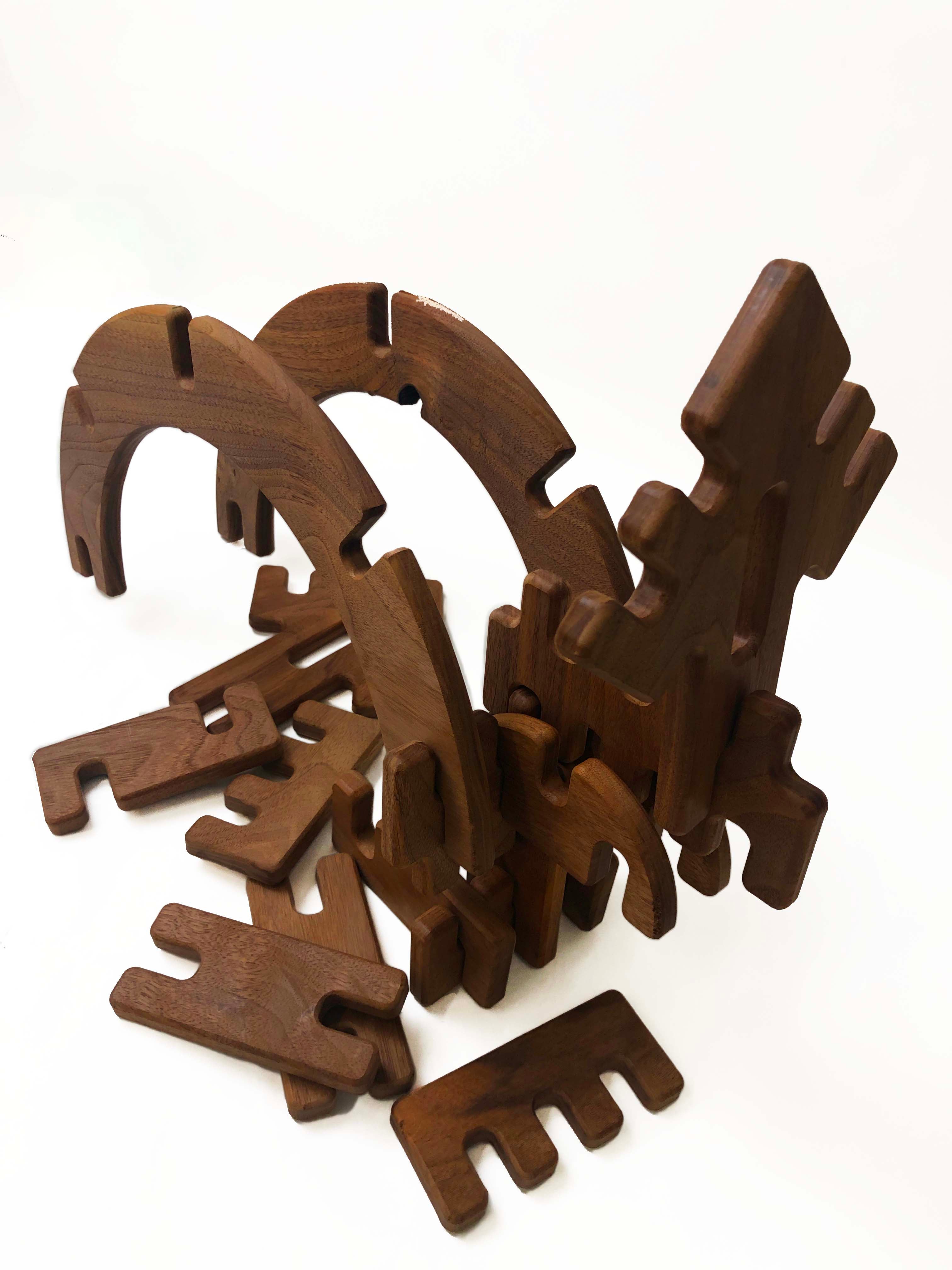 This series was an experimentation with a new species of wood which is walnut. 