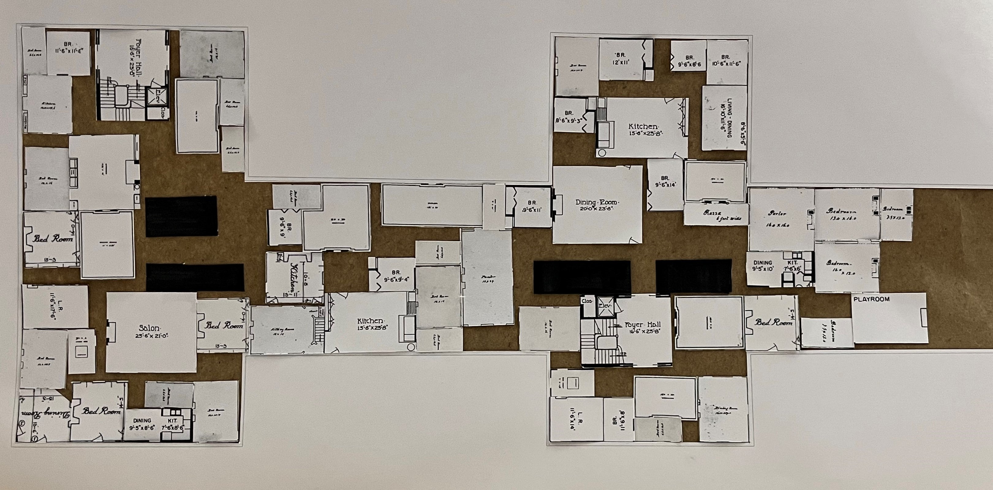 apply classical town house plan to existing floor plan