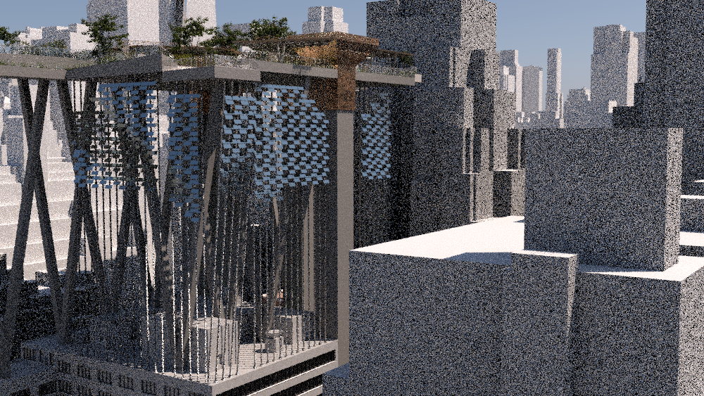 The equipped Heliostats will track sun's movement and reflect sunlight toward a predetermined target. Created solar energy will be used to maintain the new park and the new chimneys