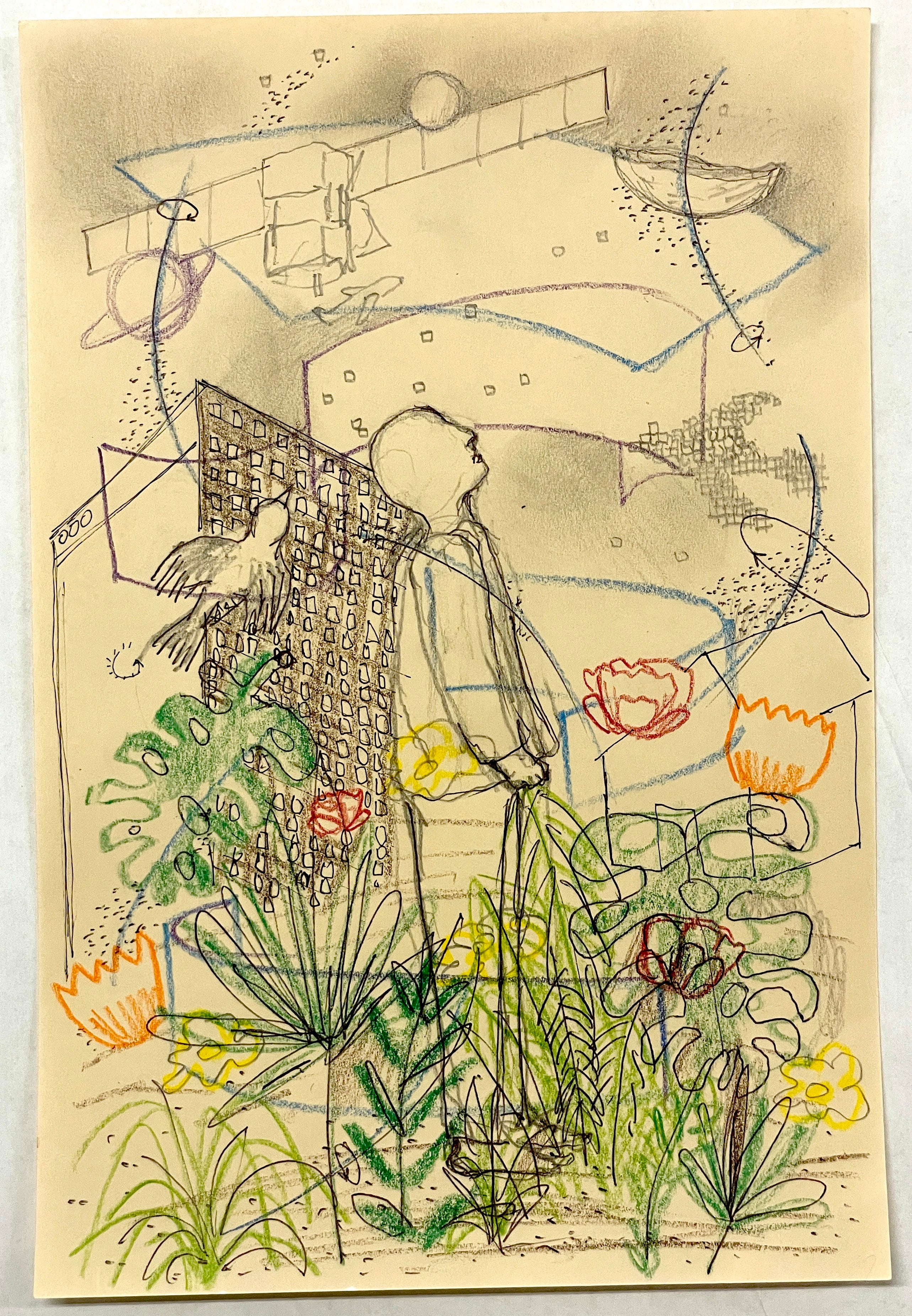 hand drawn illustration by author showing potential of spatial computing