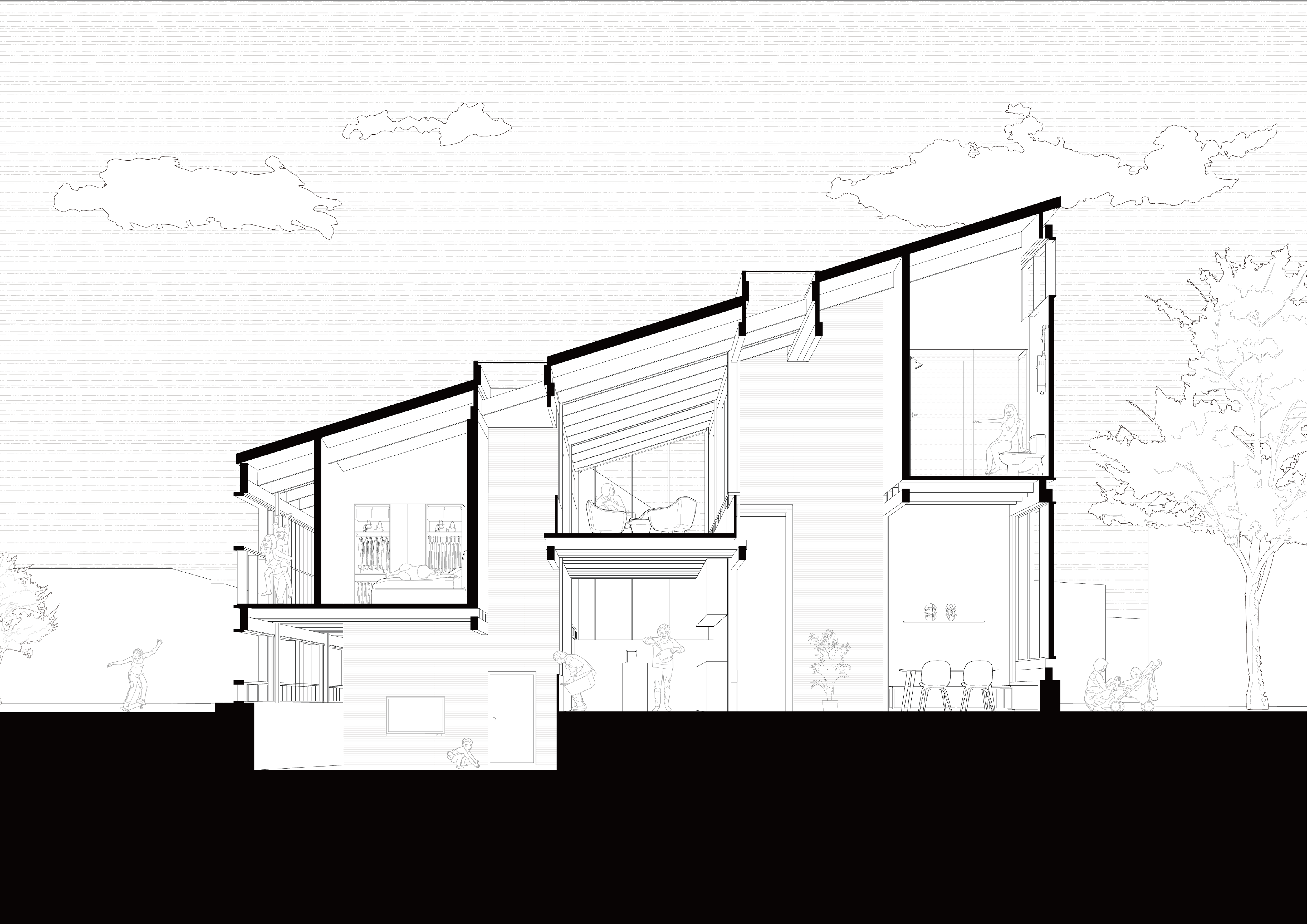 Under One Roof - Section Perspective