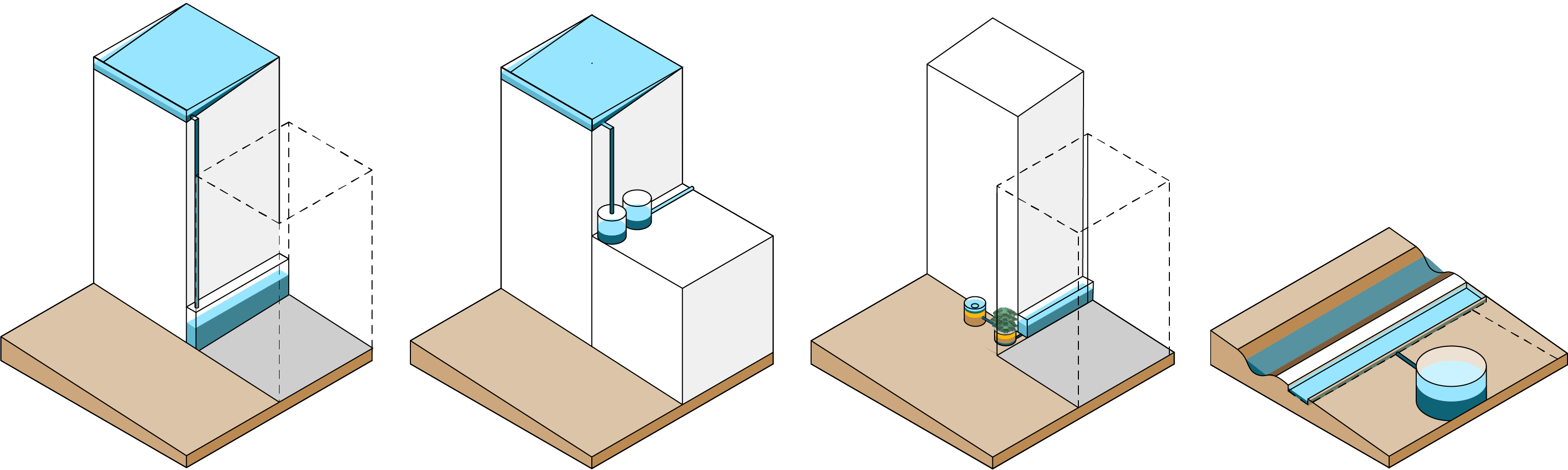 The water collection system can harness and optimize the use of local water resources, including rainwater runoff and greywater, for the sustainable irrigation of urban rooftop agriculture in favelas. This will promote both food sovereignty and water conservation.