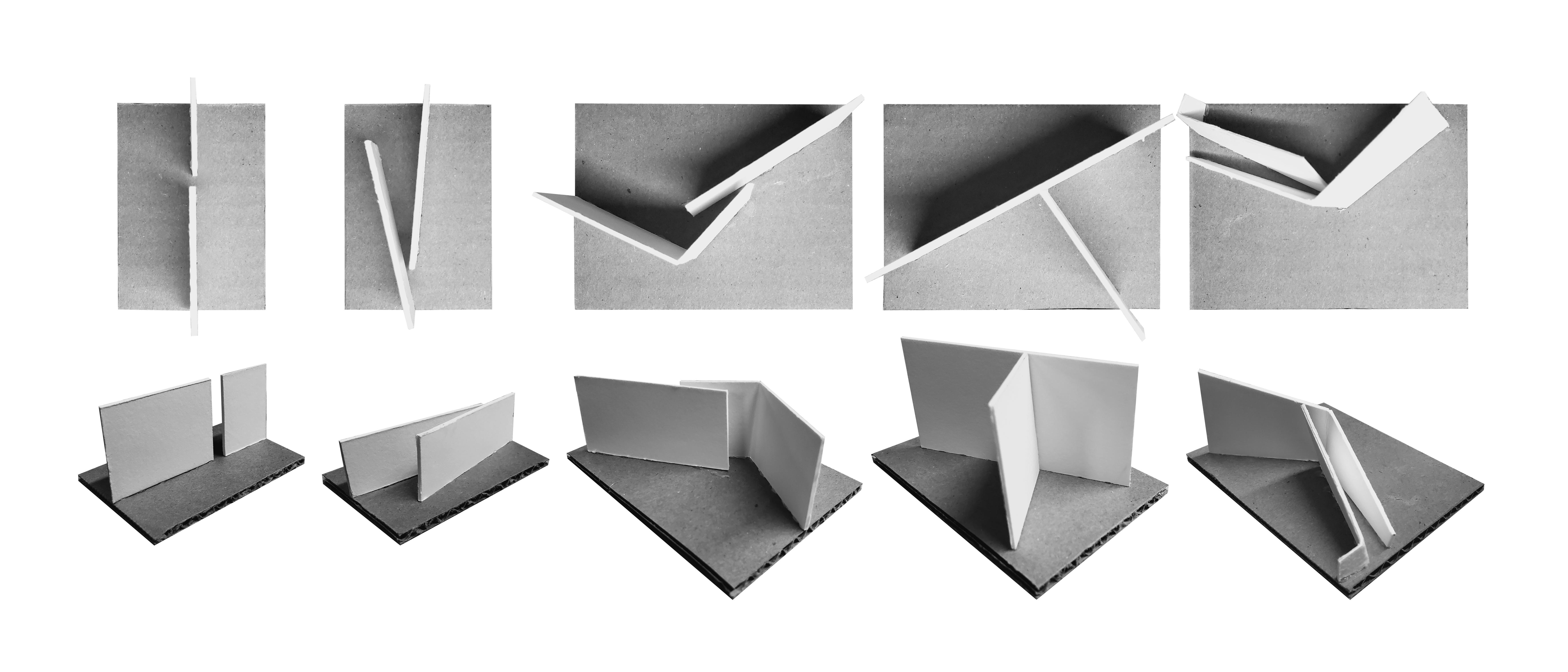 design strategy 1, showing by models