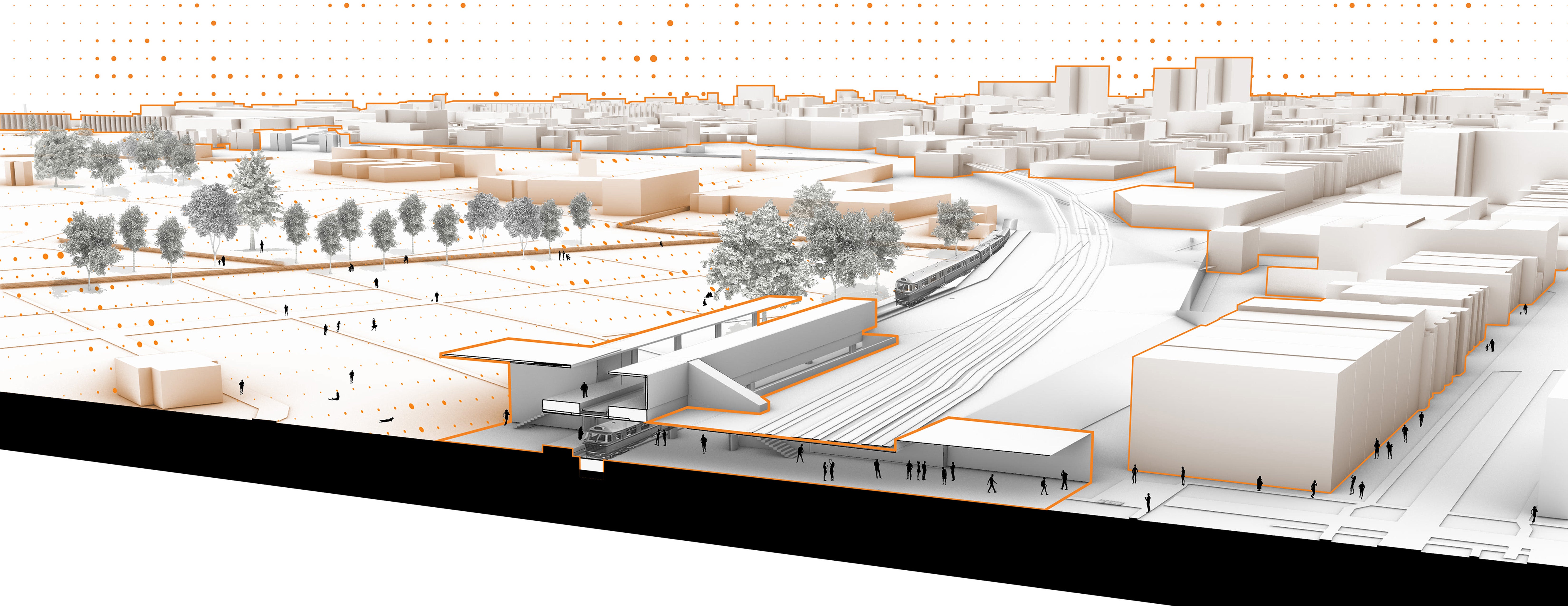 Spatial update of the subway platform.