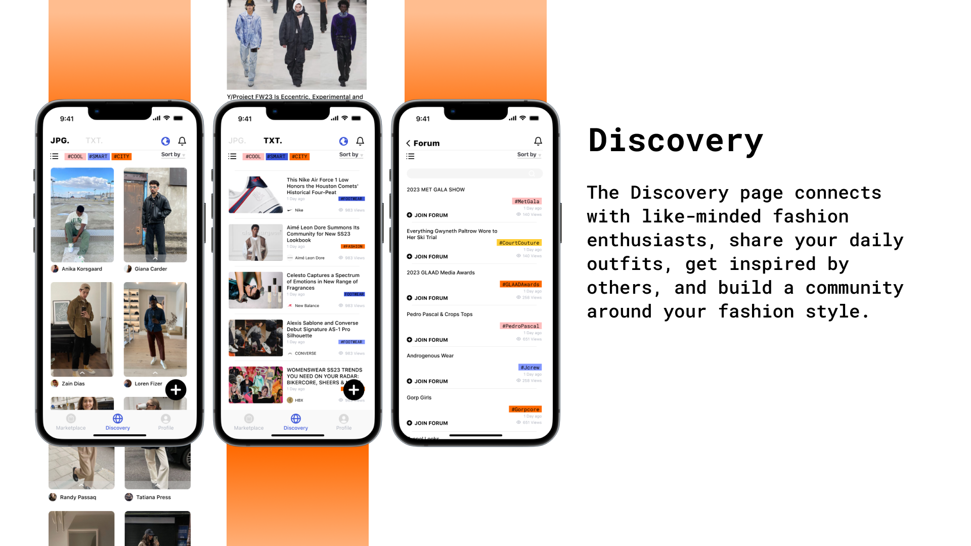 Discovery pages