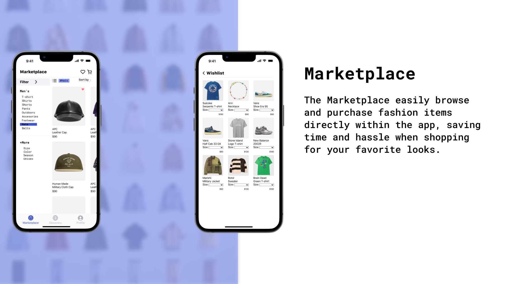 Marketplace pages