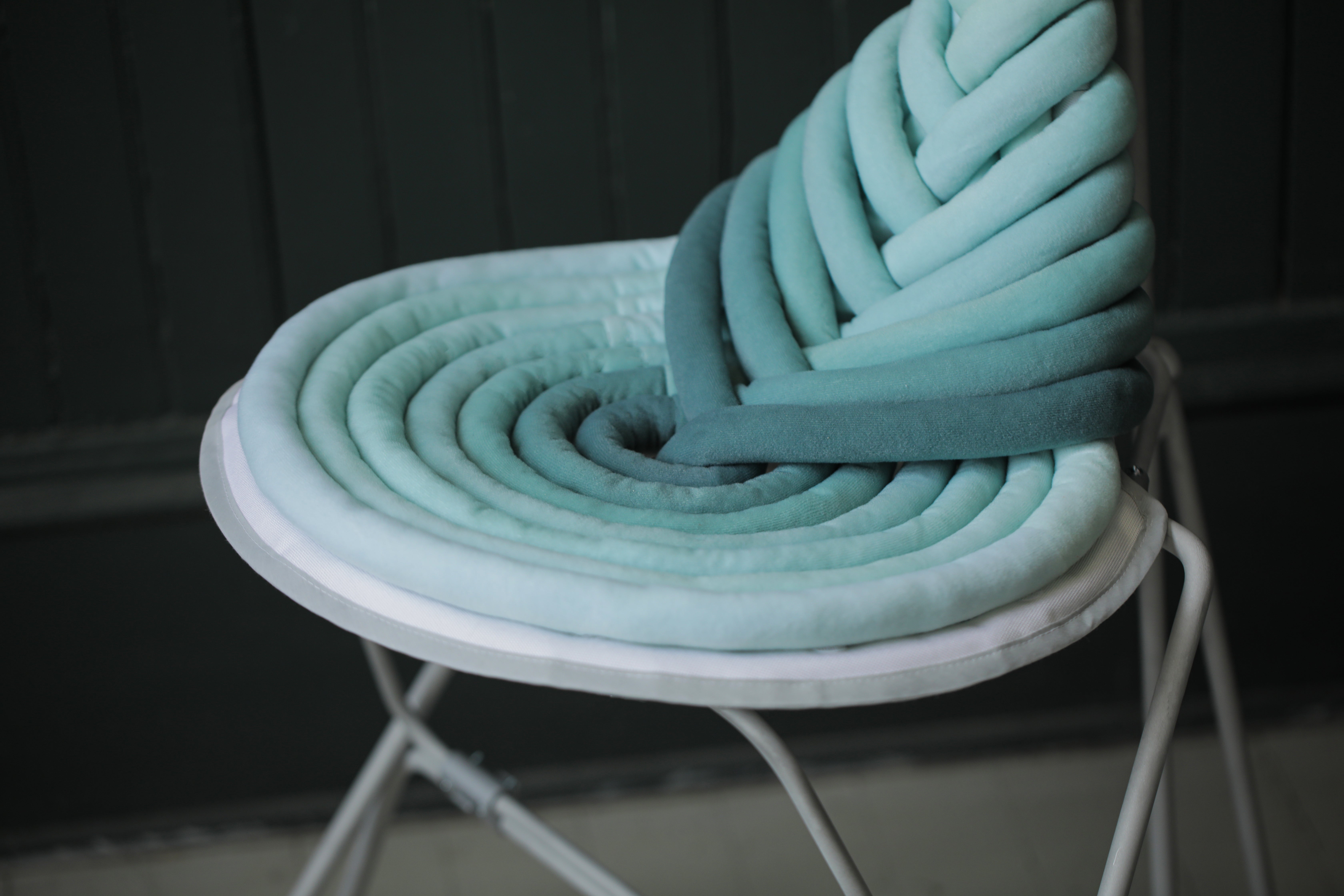 Green chair seat