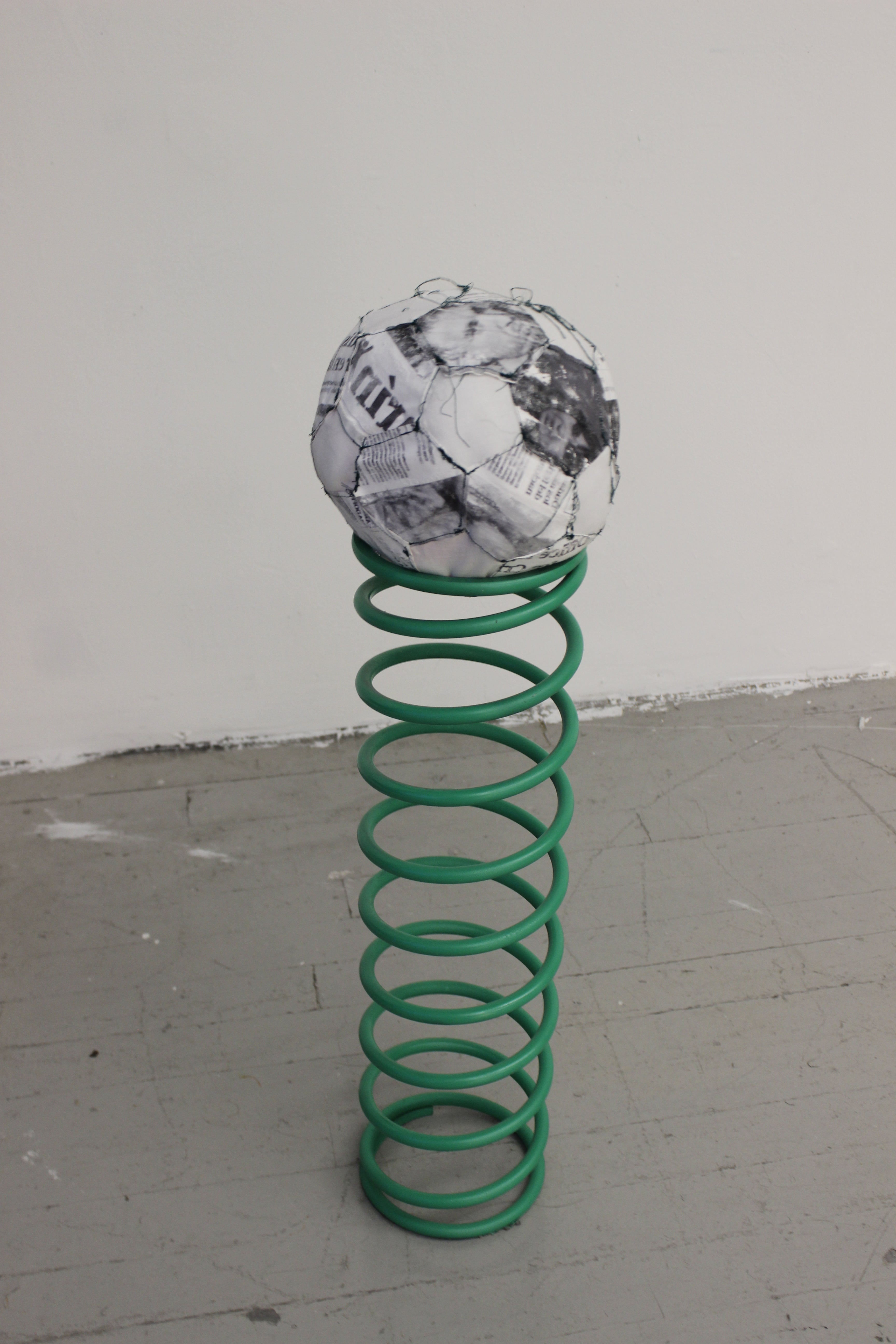 pvc pipes goal on metal springs