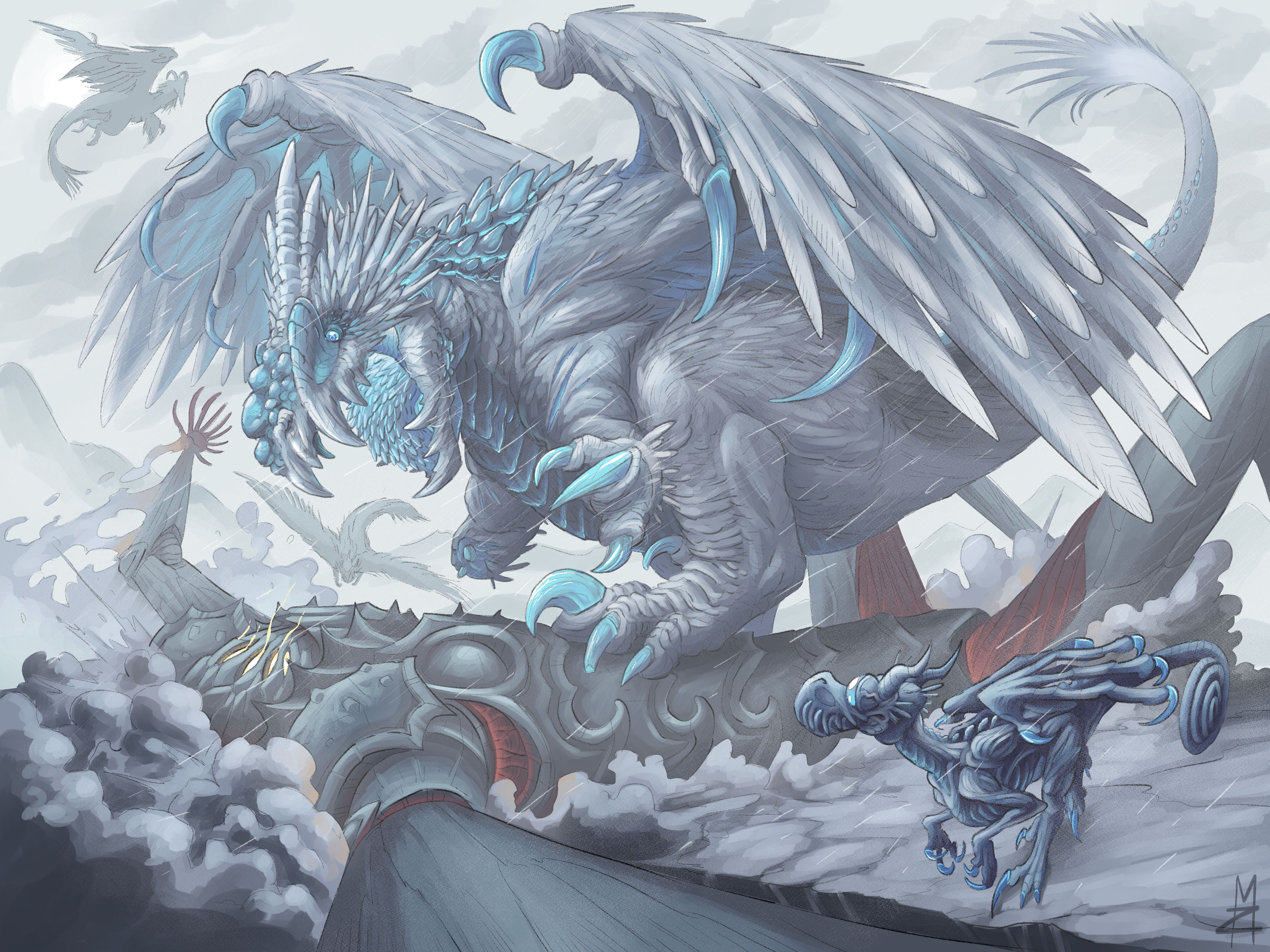 Larger composition detailing an event from a book I am writing.