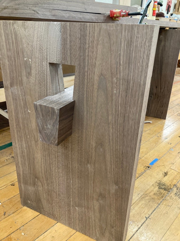 Wedge joinery table