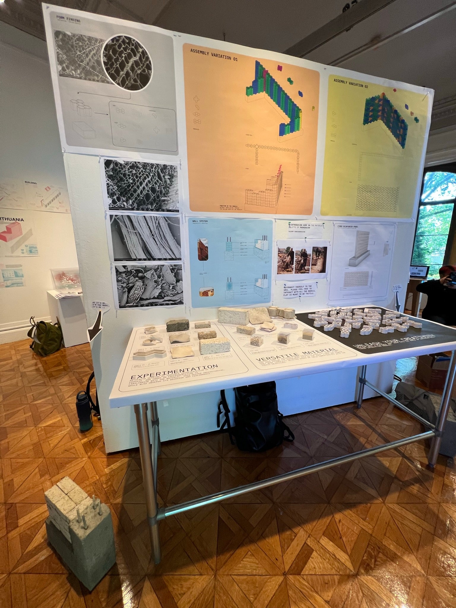 The installation during the thesis review