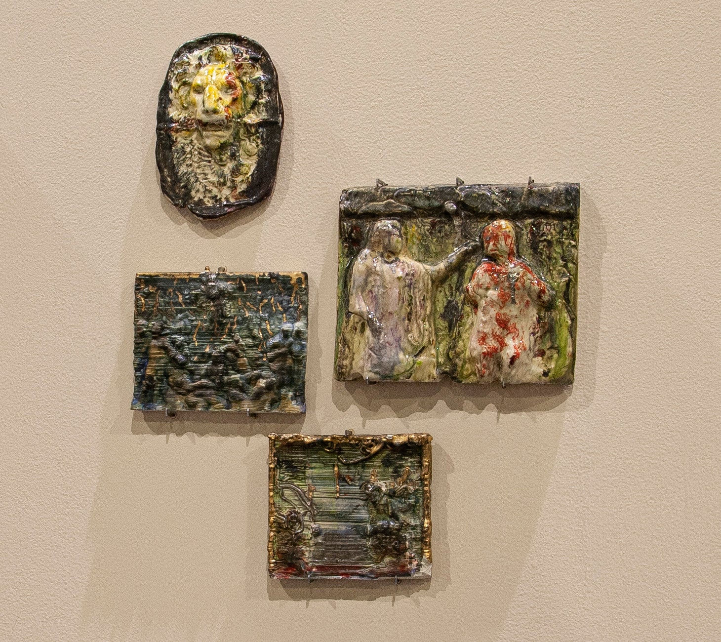 Collection of narrative images on porcelain tiles