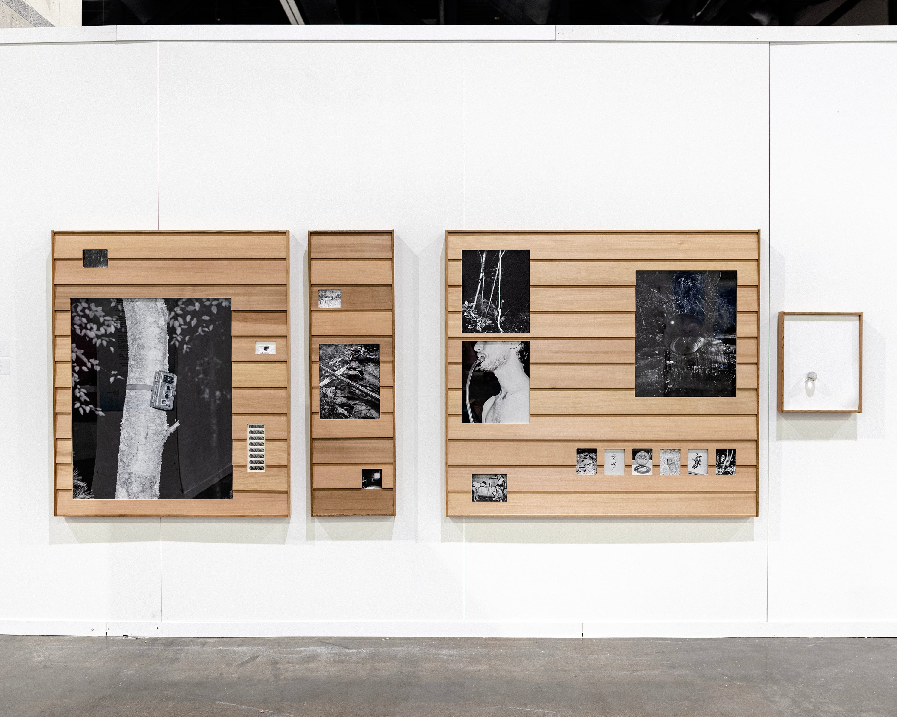 Installation view of framed photographic artworks at the RISD Degree Show 2023