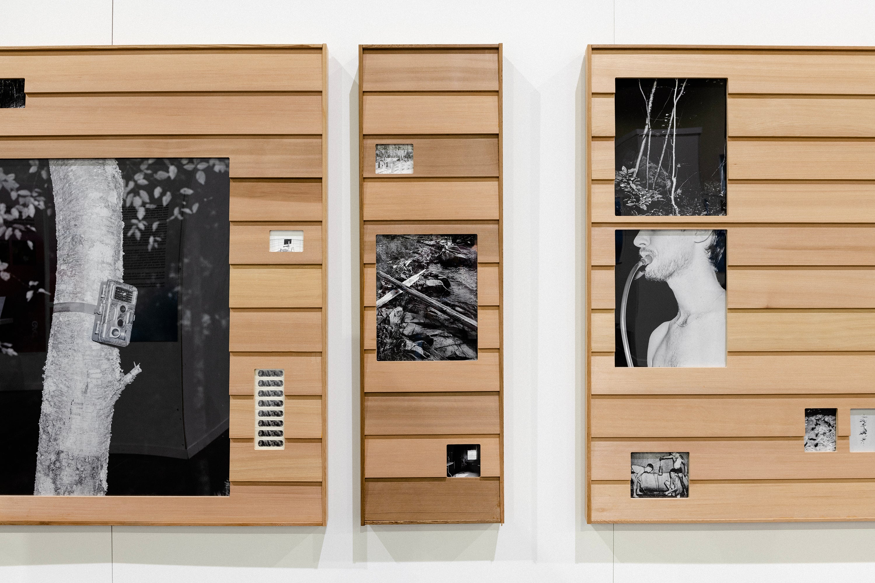 Installation view of framed photographic artworks at the RISD Degree Show 2023