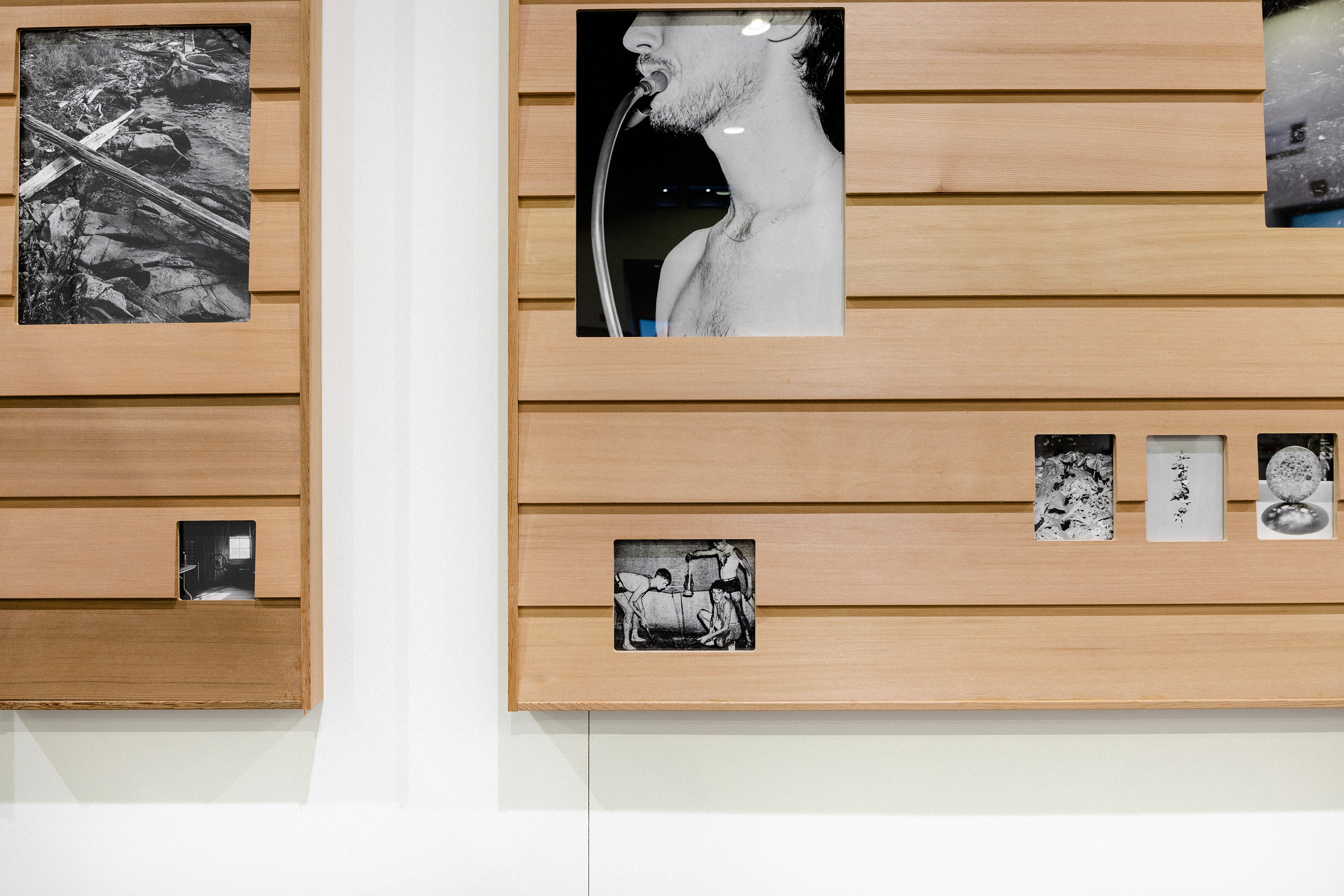 Installation view of framed photographic artworks at the RISD Degree Show 2023
