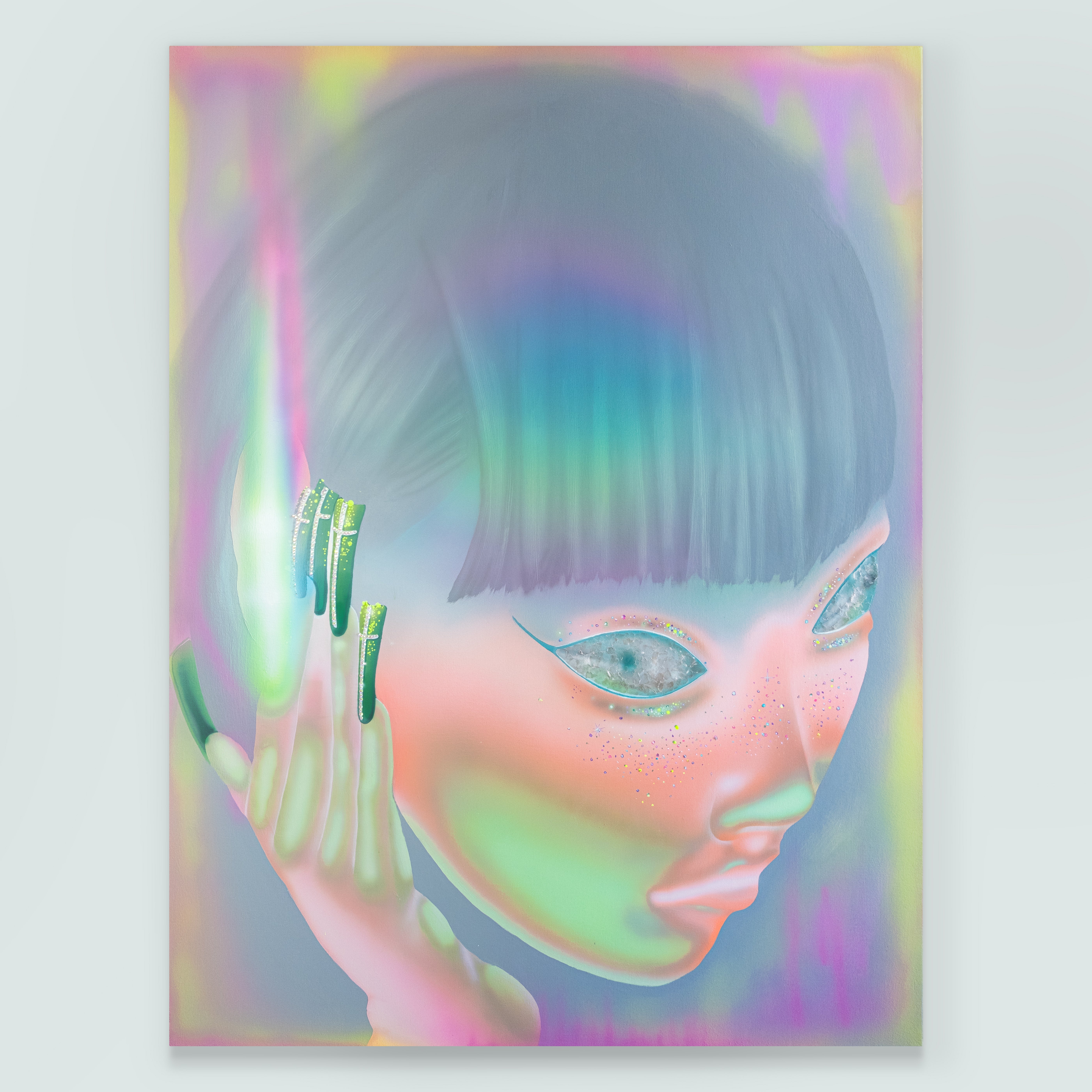 /Chromatic%20neon%20portrait%20with%20eyes%20lighting%20up%20and%20fragmented%20by%20mica%20and%20rays%20of%20light%20shooting%20out%20of%20the%20ear%20and%20colorful%20rhinestone%20decaled%20nails