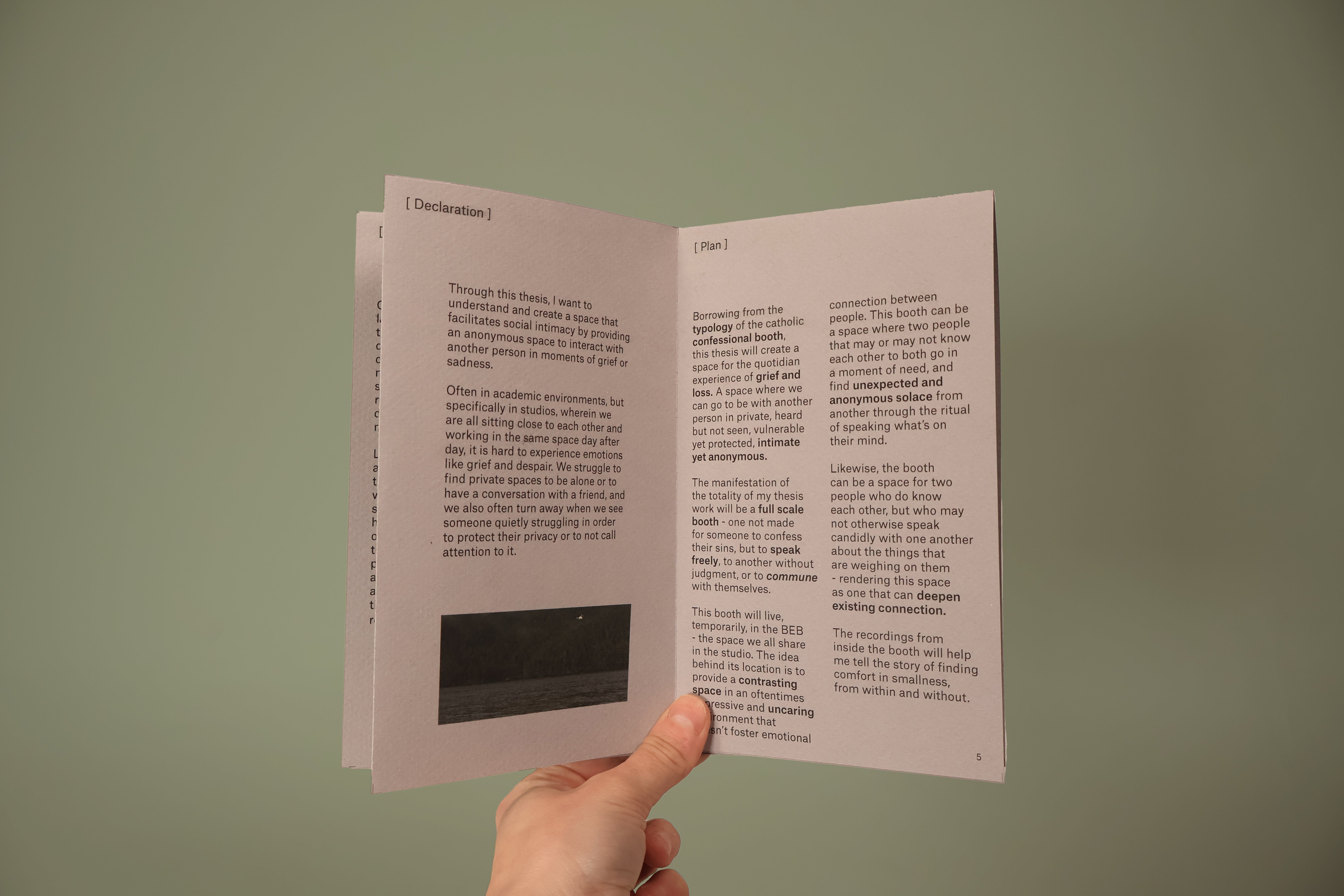 /Small%20gray%20zine%20explaining%20the%20purpose%20of%20the%20thesis%20booth%20and%20the%20plan%20of%20action%20for%20development