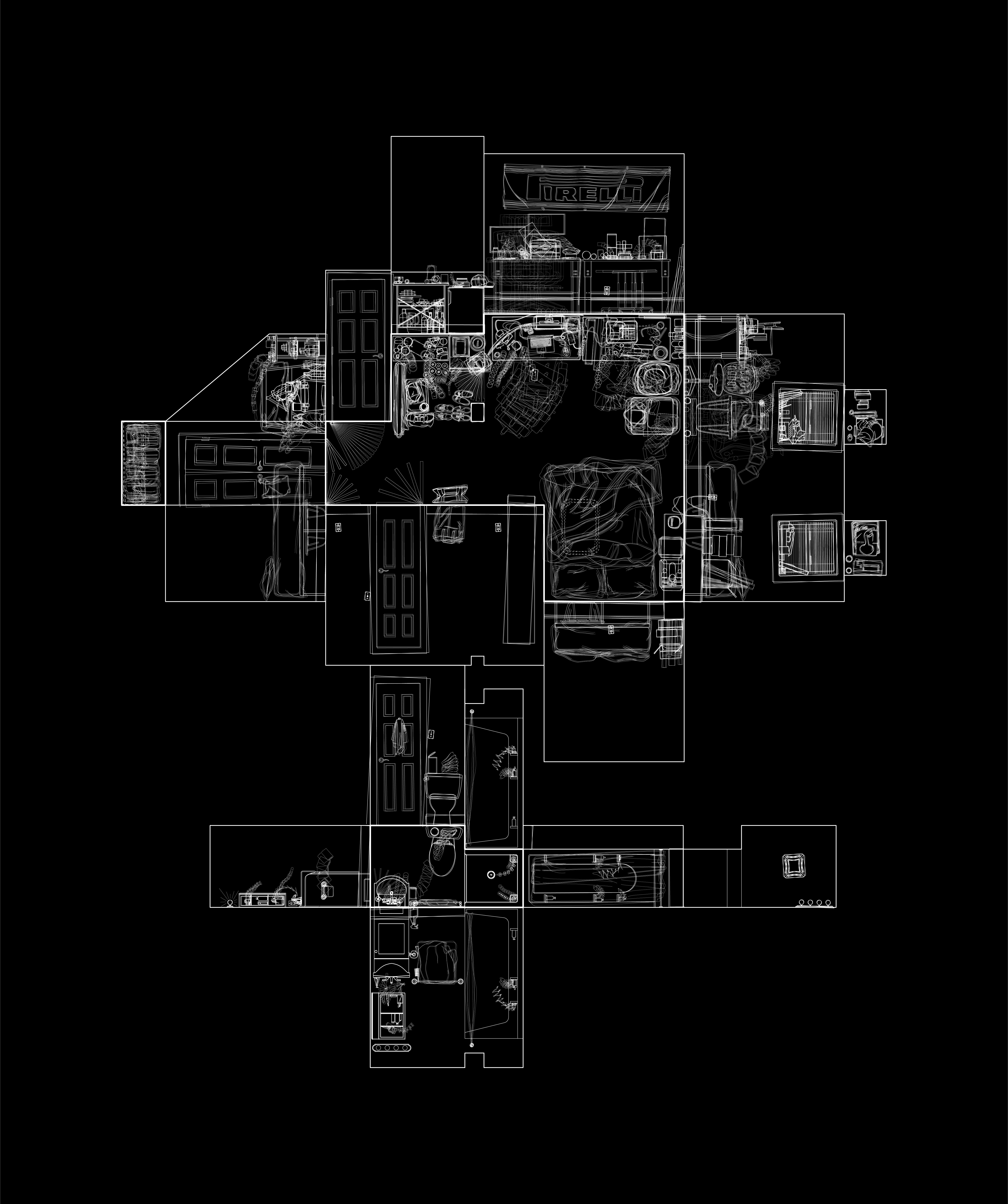 /An%20unrolled%20drawing%20of%20a%20domestic%20space%20showing%20the%20motion%20of%20personal%20belongings.%20The%20drawing%20has%20a%20black%20background%20with%20white%20line-work.