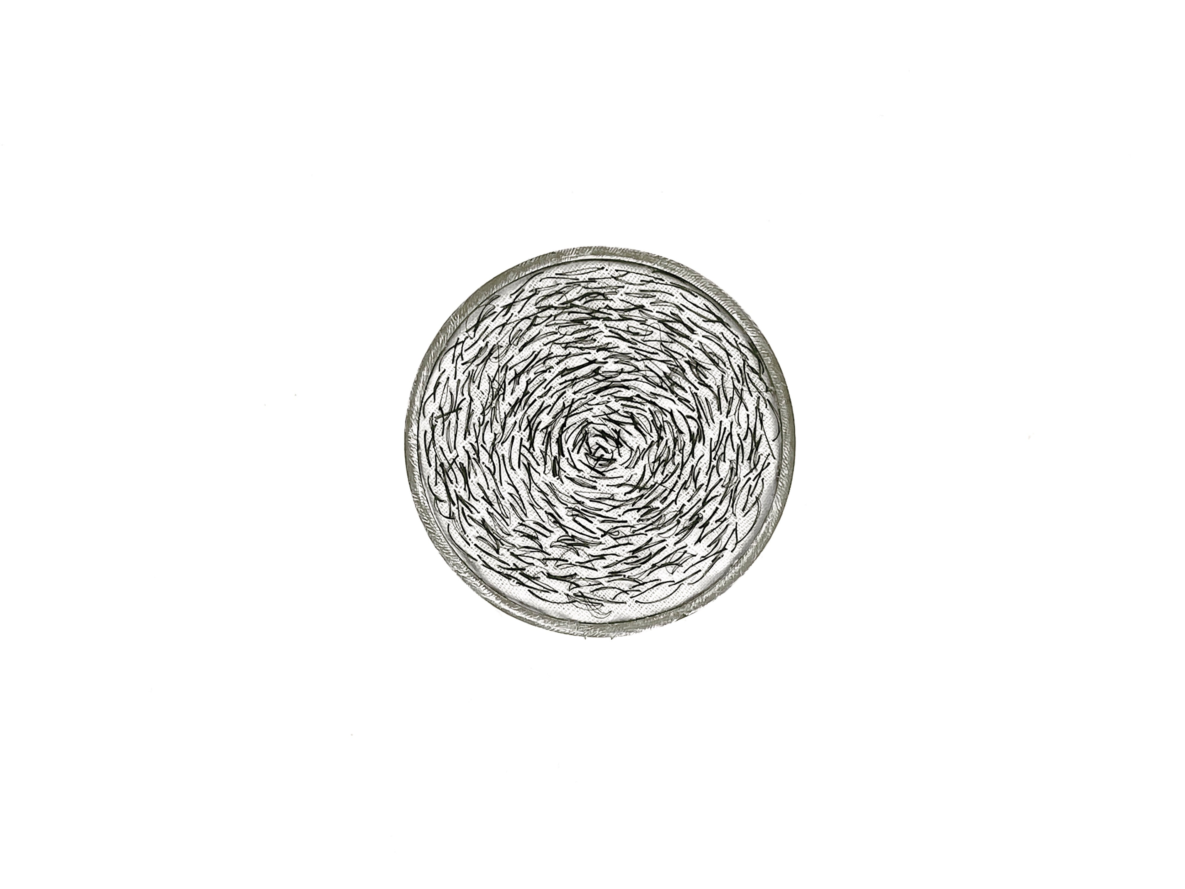 No.1 of brooch series "Every time we talk, we fight". (by Cloris Ding, 2023.)