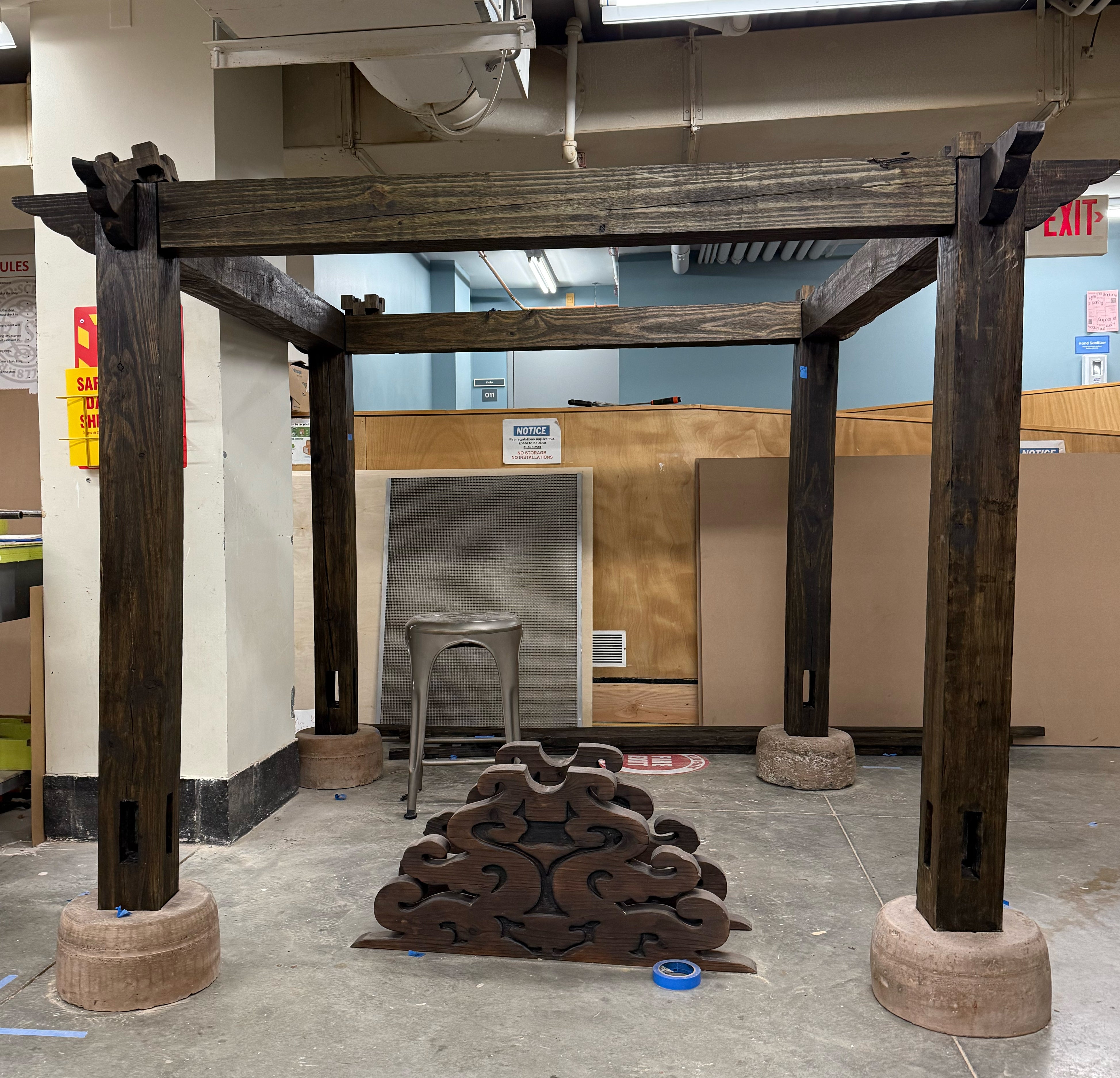 Assembly of the Untitled Structure 