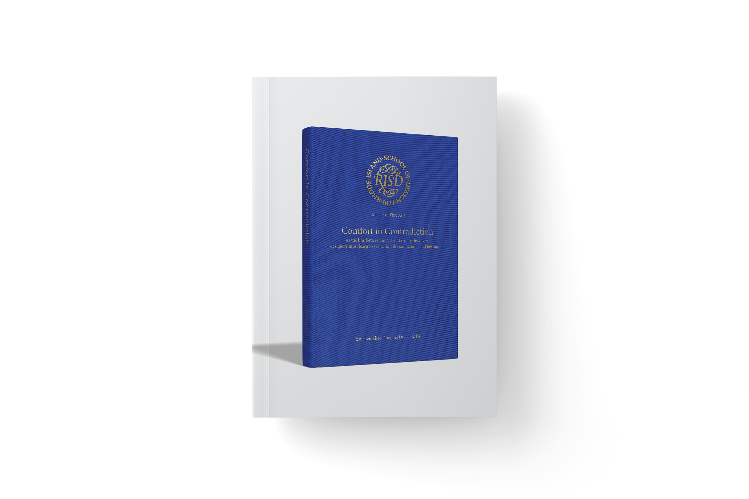 My thesis book cover, is a mockup of a thesis book cover, in the average size of a average Penguin Book