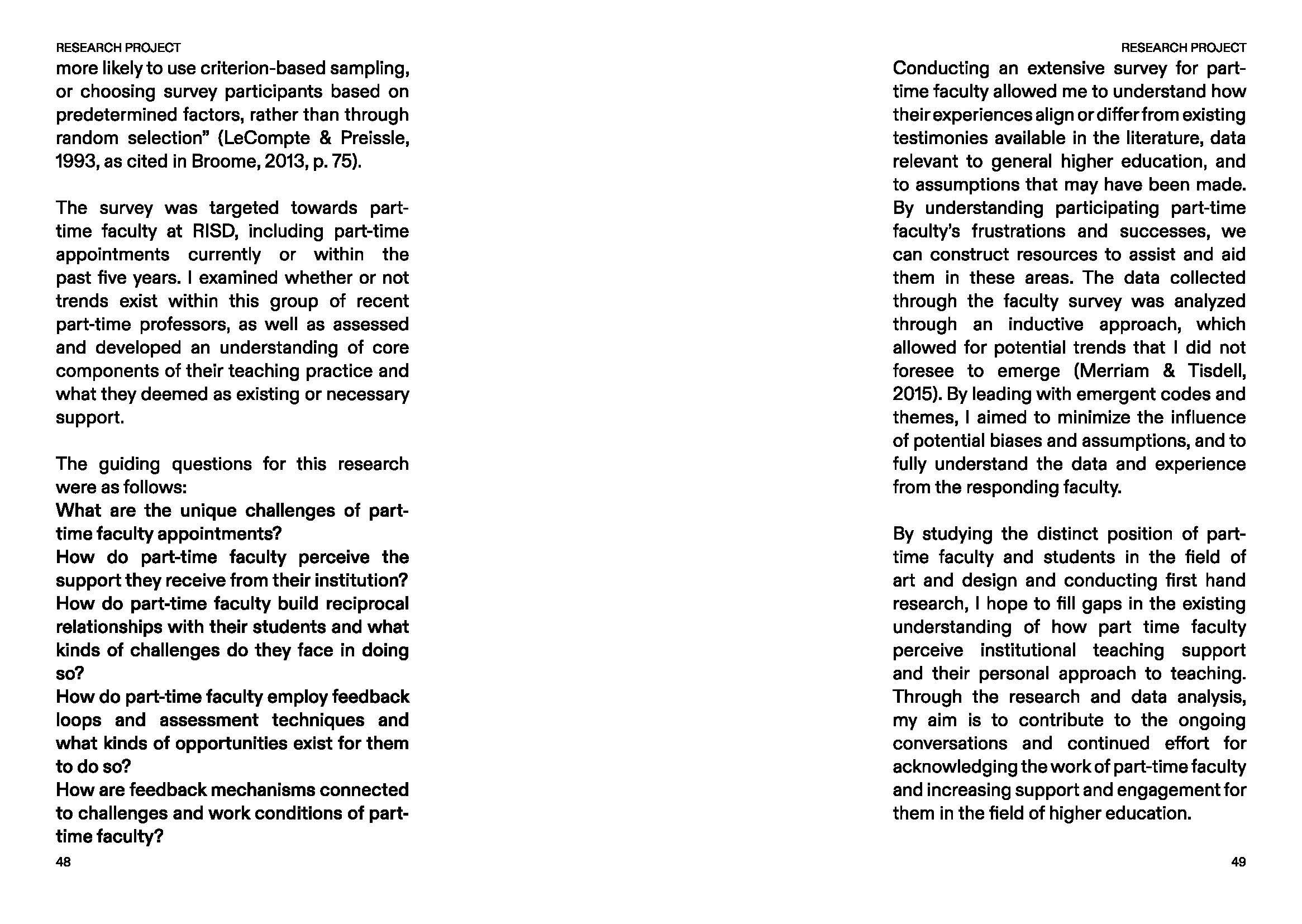 Research Project Description Continued