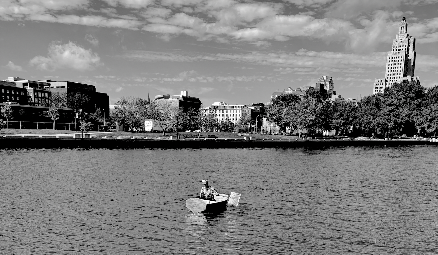 prototype of dinghy in the providence canal 