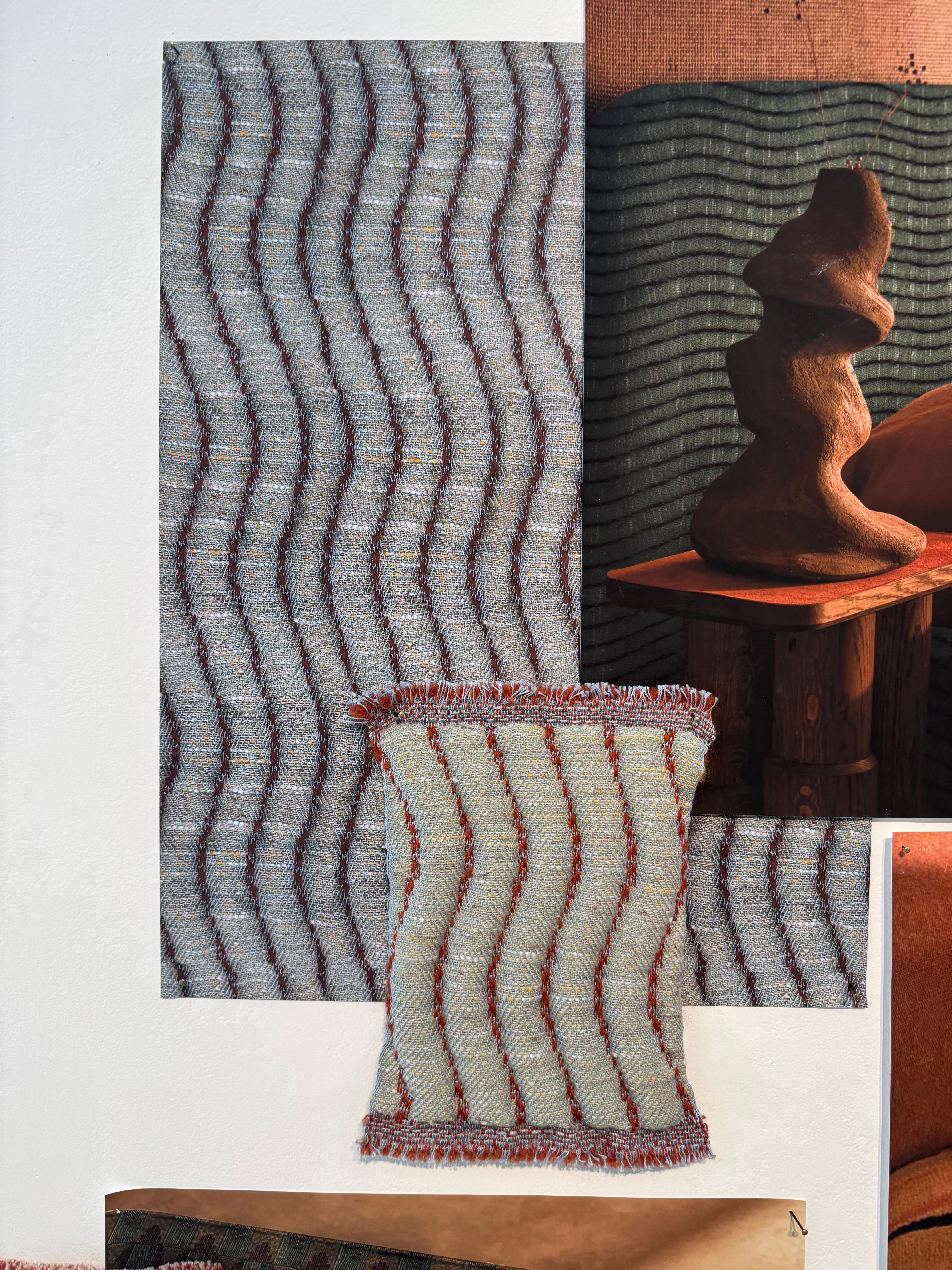 Three images of brick paving with moss and grass growing in the joints where water and subgrade make contact.