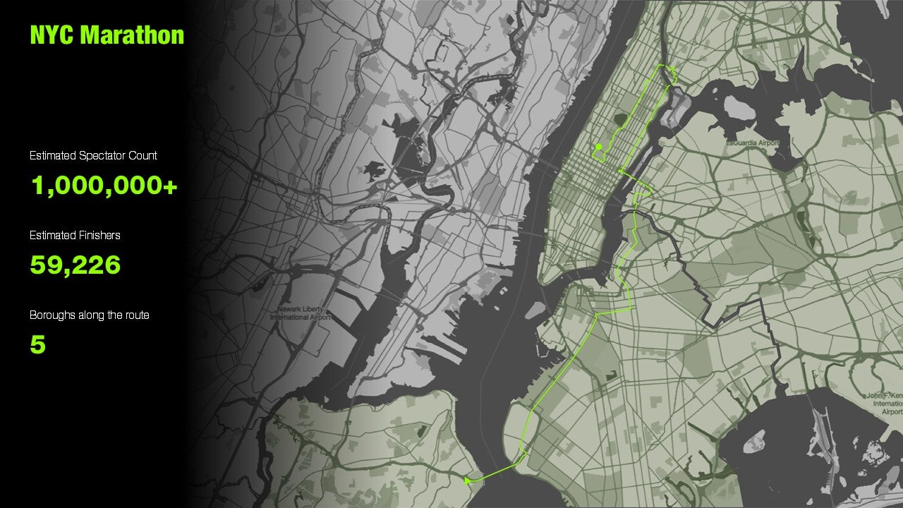 map of nyc marathon