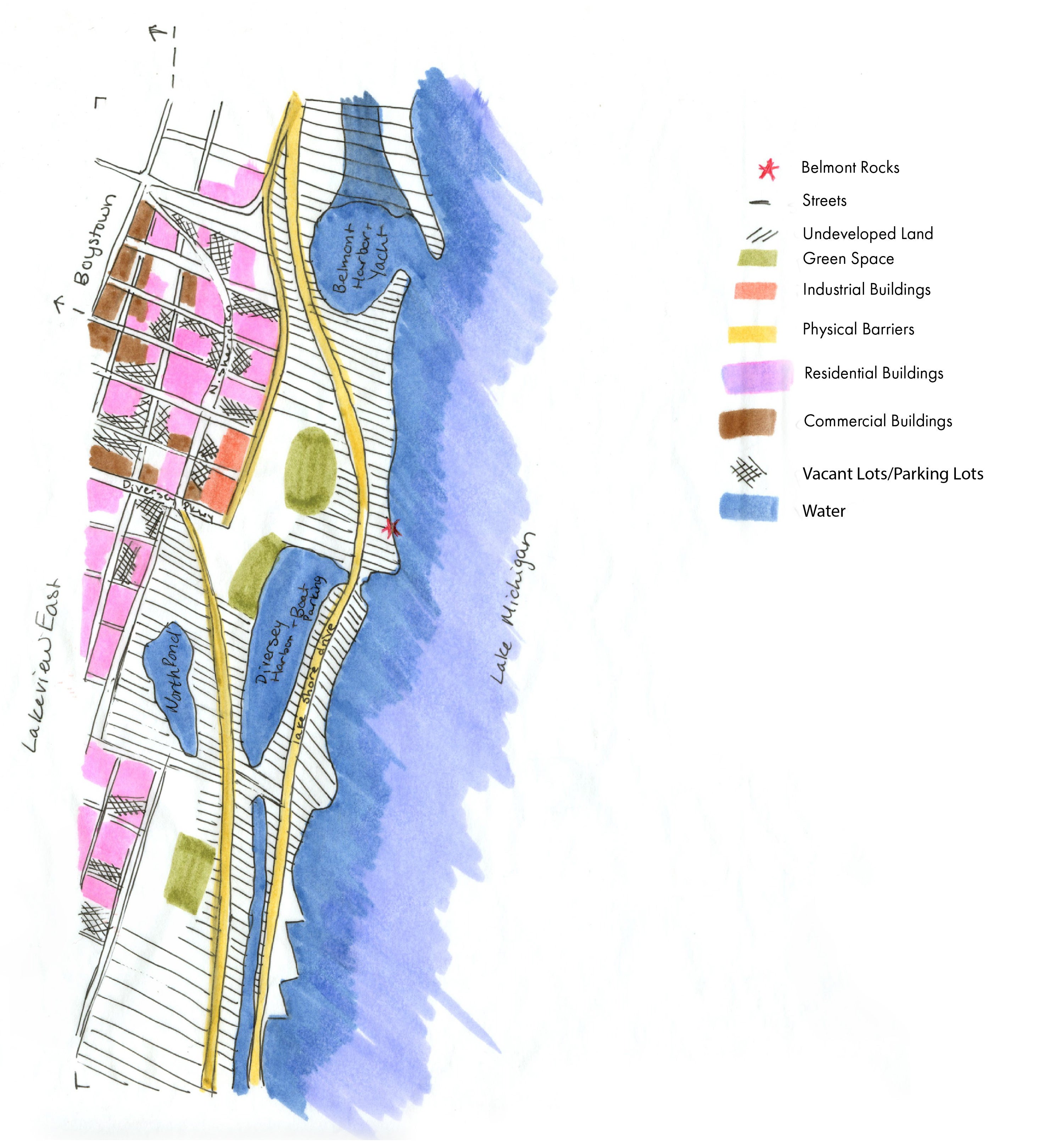 scanned drawn map