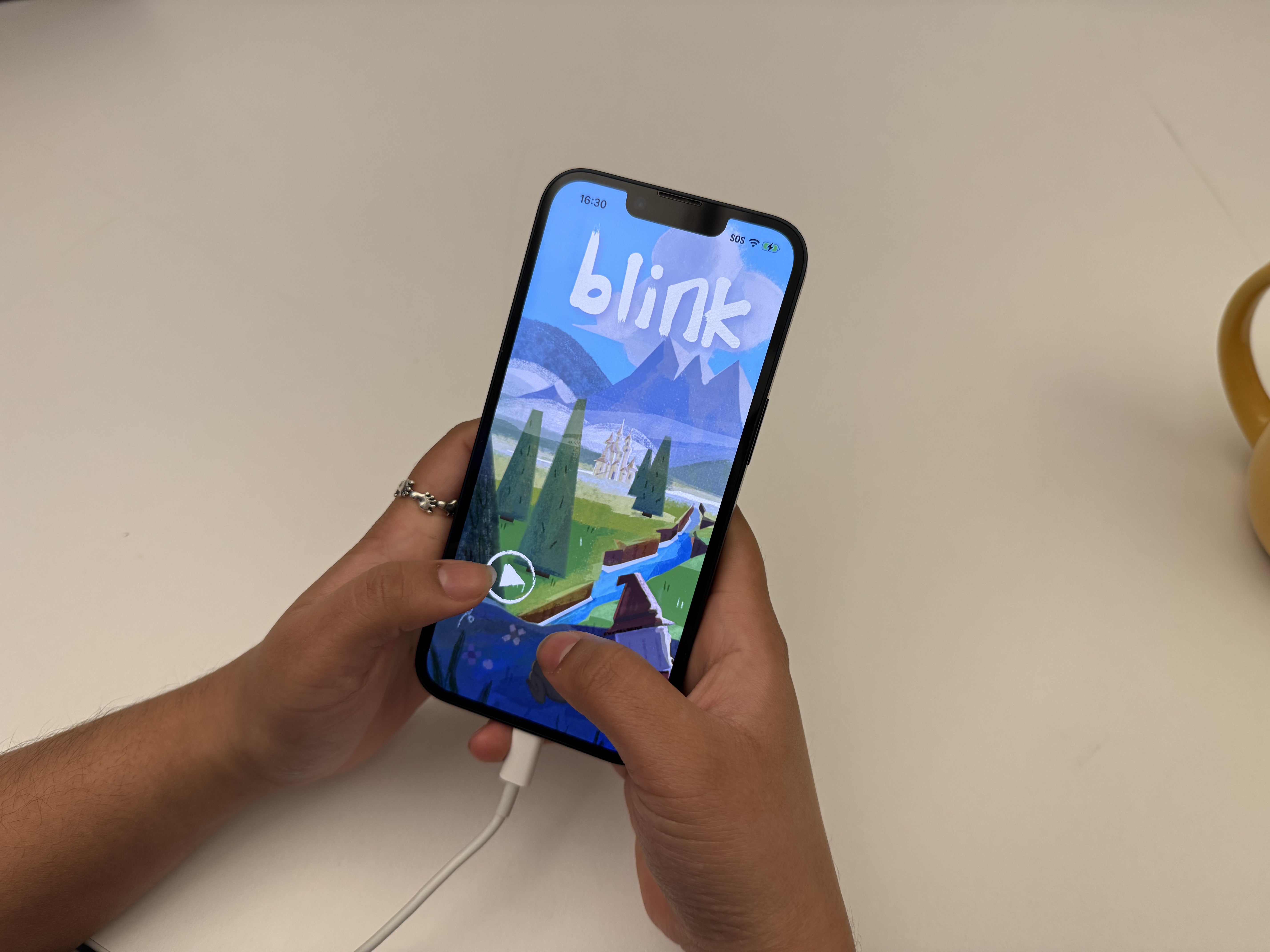 blink opening app page