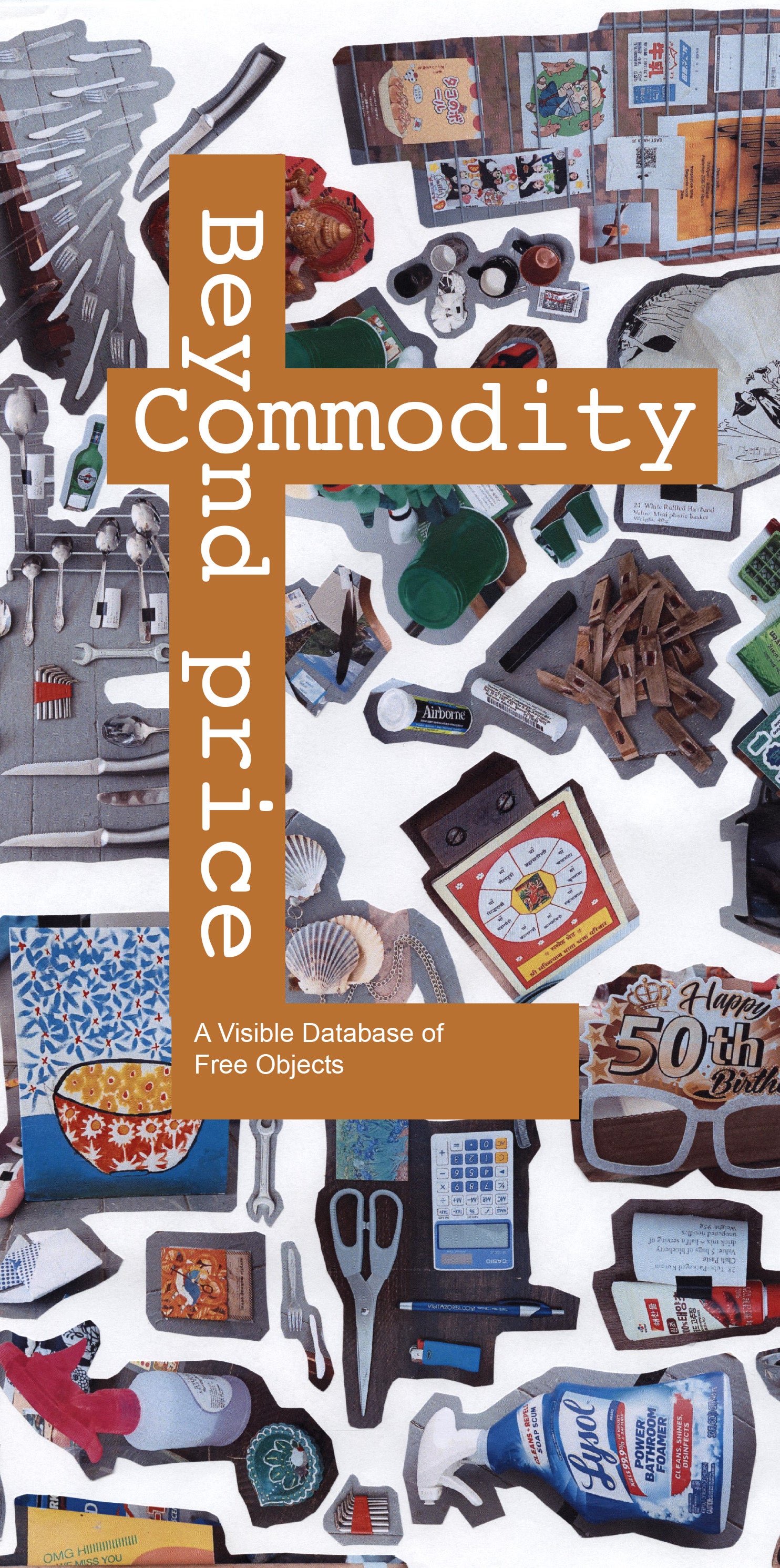 A collage created using image of items from the artwork (thesis cover).