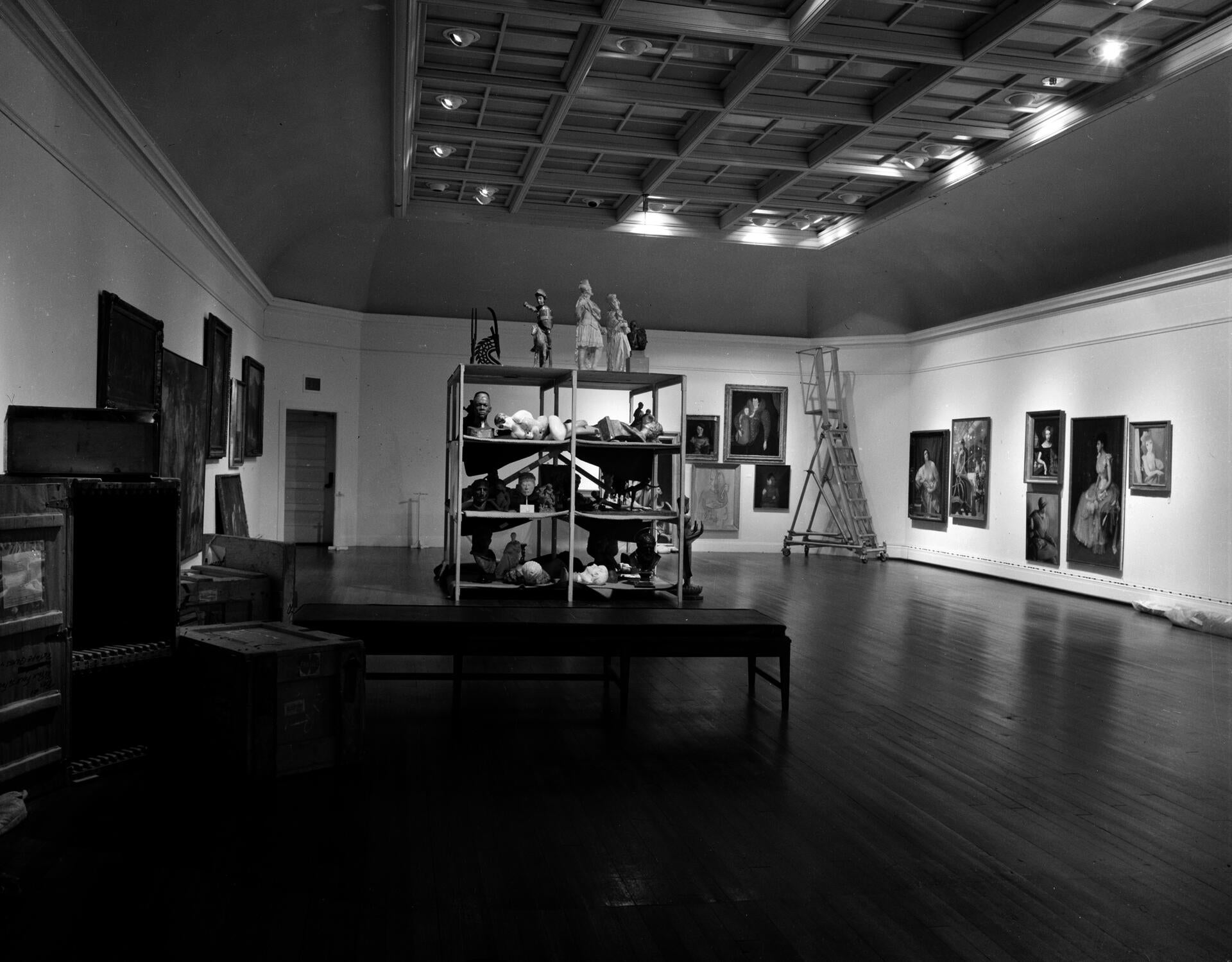 Installation photograph of Raid the Icebox 1 with Andy Warhol, RISD Museum, 1970. Courtesy of RISD Archives.
