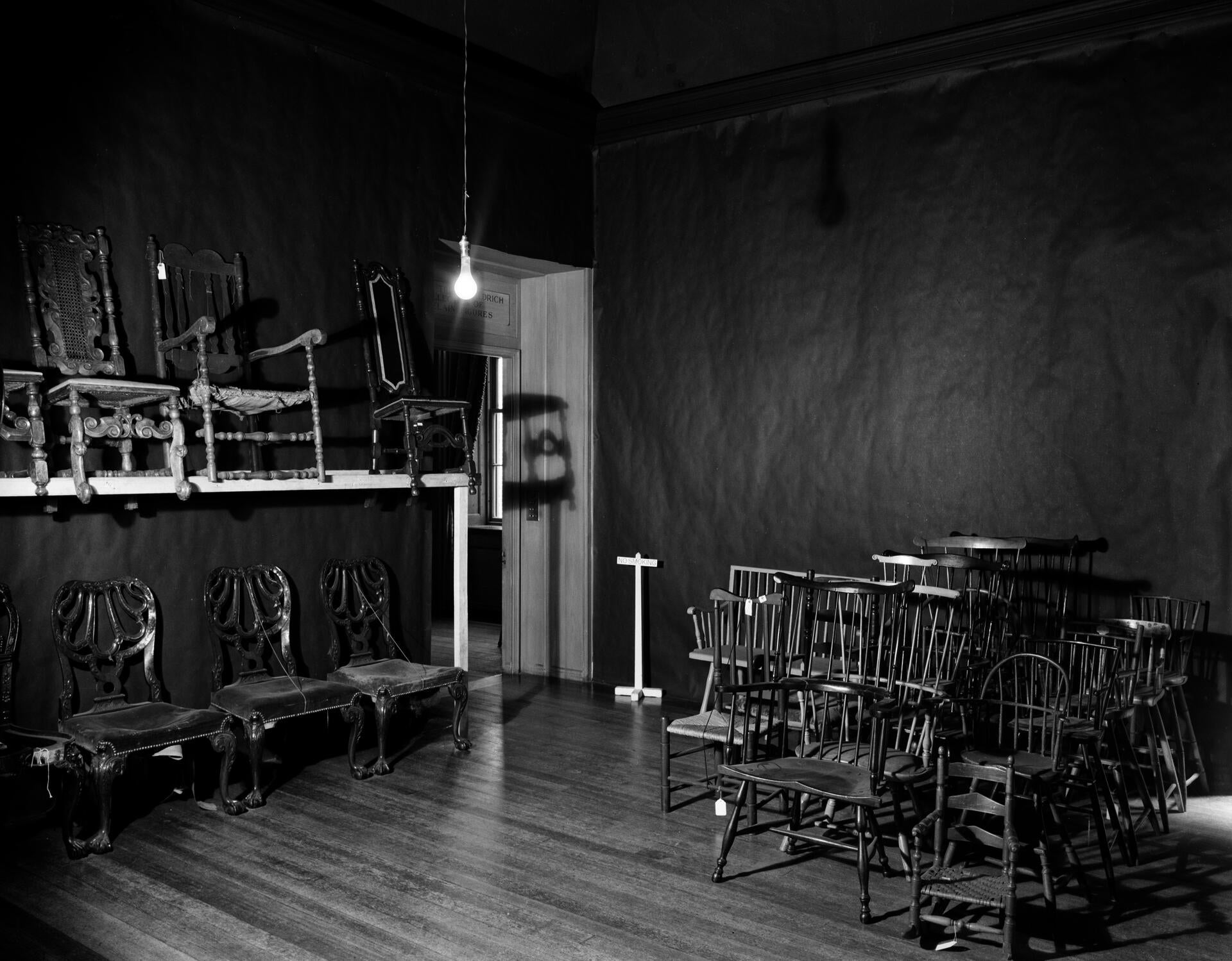 Installation photograph of Raid the Icebox 1 with Andy Warhol, RISD Museum, 1970. Courtesy of RISD Archives.
