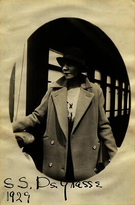 Nancy Elizabeth Prophet aboard the S.S. De Grasse