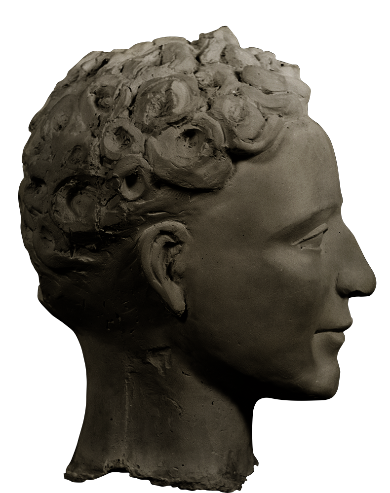 Nancy Elizabeth Prophet, Head (over life-size) (profile view), 1958