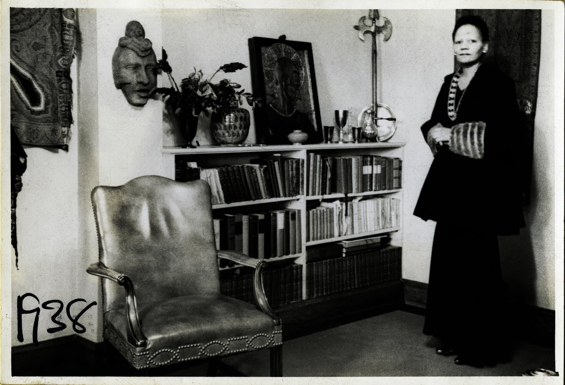 Unknown, "Atlanta, GA; Illy Apartment." Prophet with Collection of Books and Art, 1938