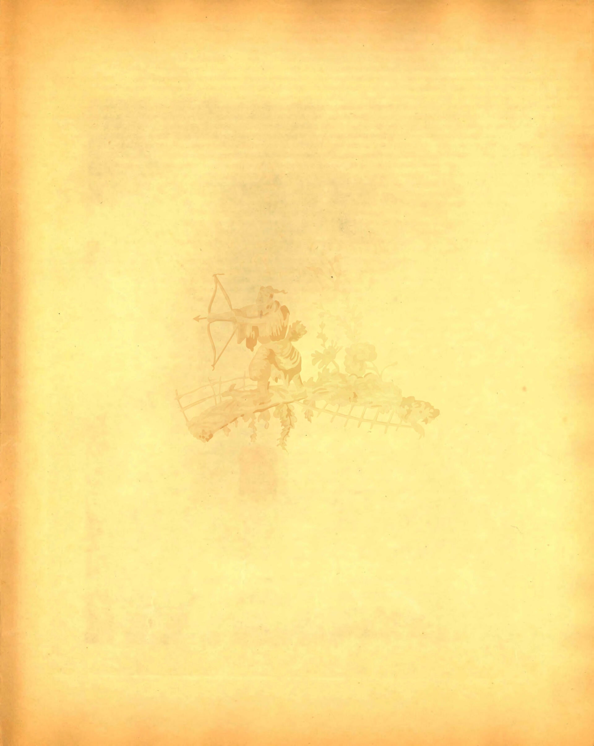 Pendleton Collection Catalog Page: blank page with offset illustration of an archer figure standing on a bridge
