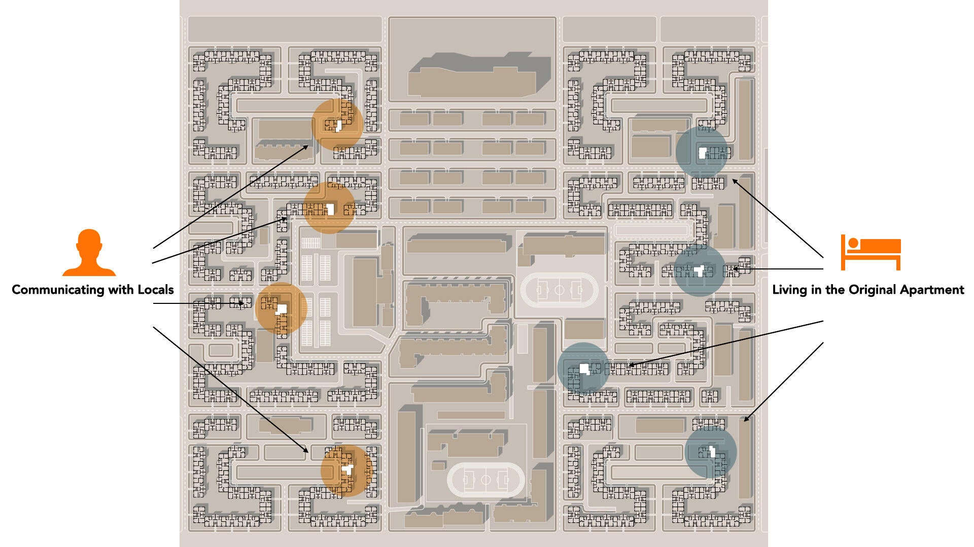 Locations of venues